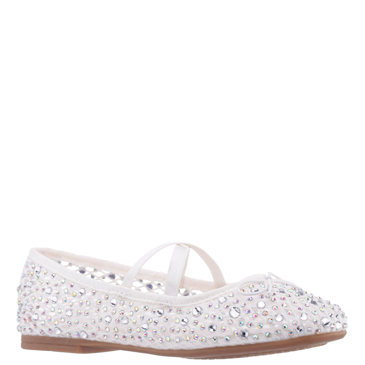 Nina Big Girls Hadley Ballet Flats - White