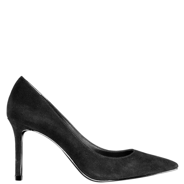 Womens Nina85 True Blacksuedette High-heel Classic Pump