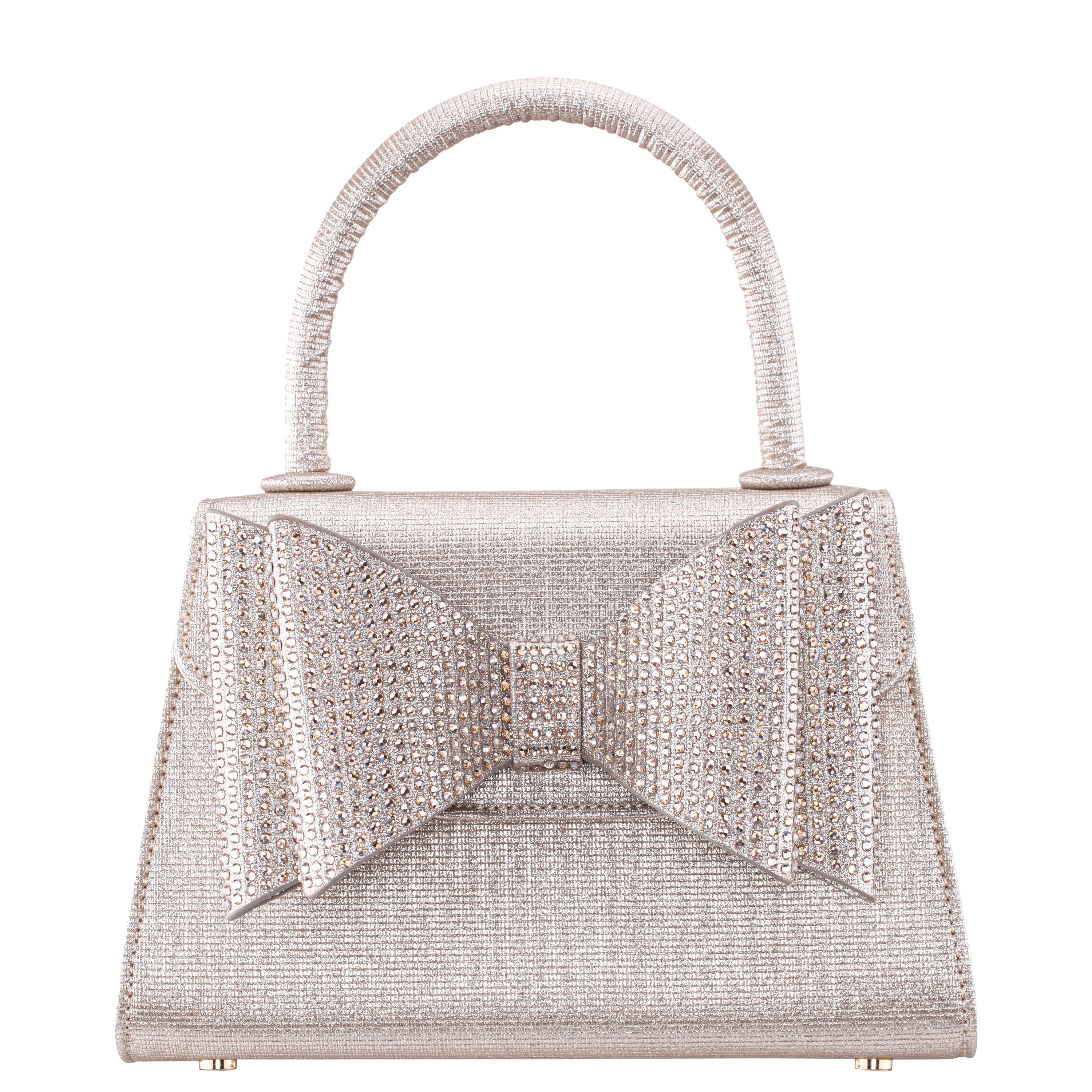 Womens Alila Platino Bella Shine PVC/Glass Crystal Satchel Bag