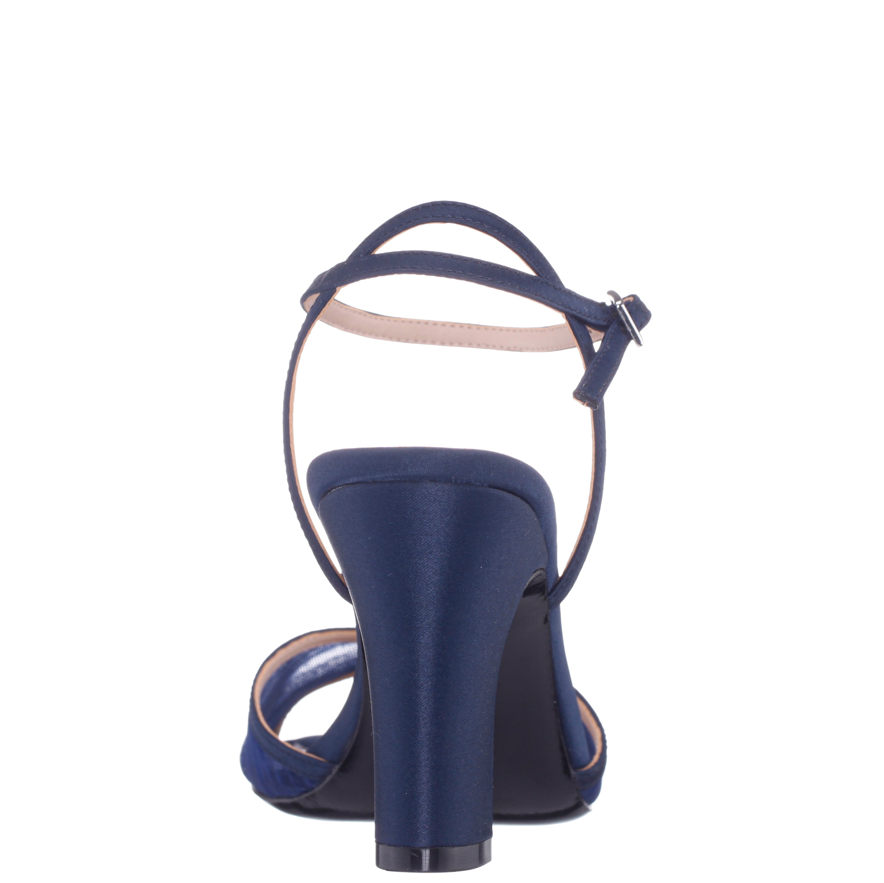 Womens Allyce Blue Block-Heel Sandals | Nina Shoes