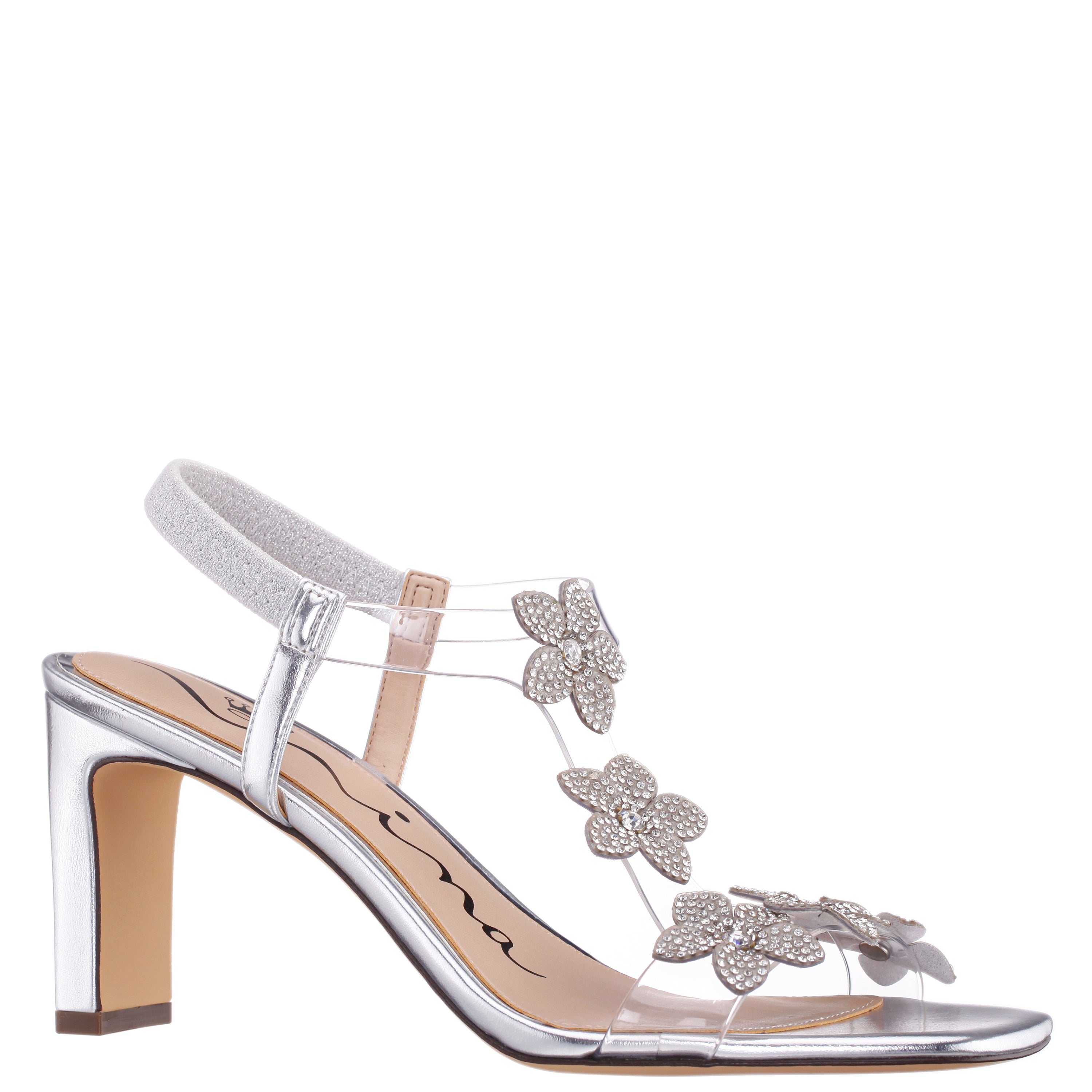 Womens Annmari Silver Sandal High-Heel | Nina Shoes