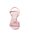 Womens April Sweet Rose Velvet Strappy Mid-Heel Sandal | Nina Shoes