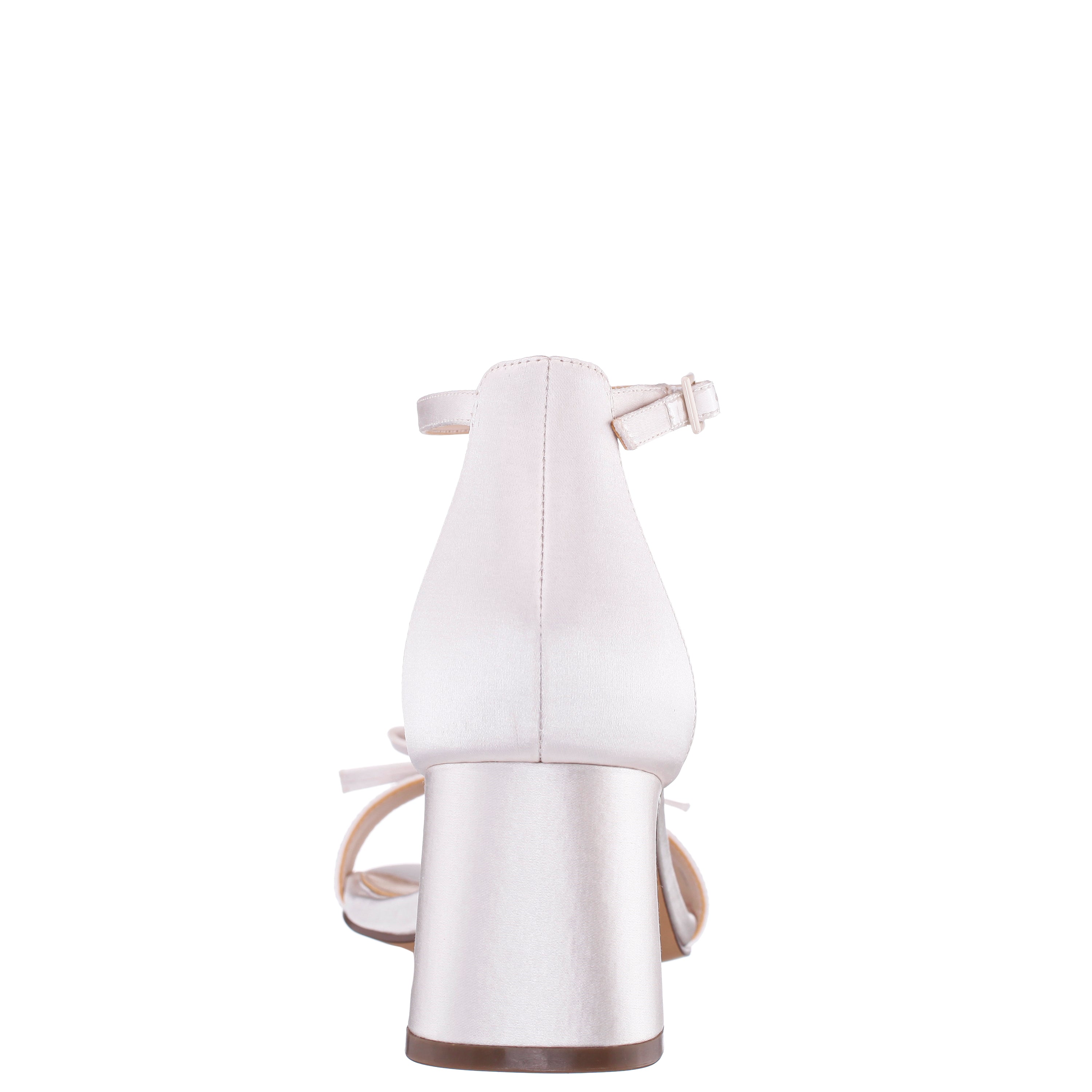 Womens Bia White Sandal Mid-Heel | Nina Shoes