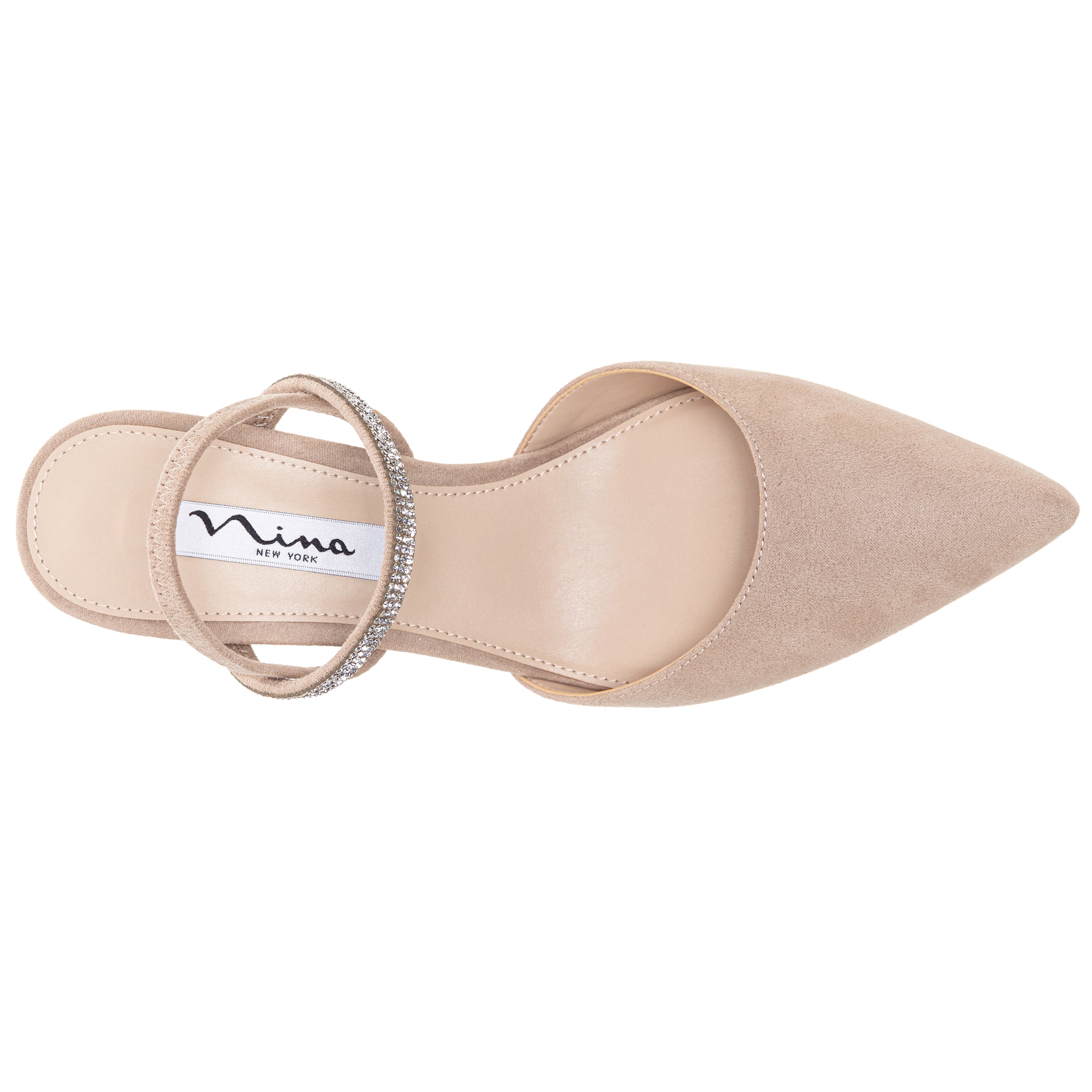 Womens Billie Tan Suedette Mid-heel Pumps | Nina Shoes