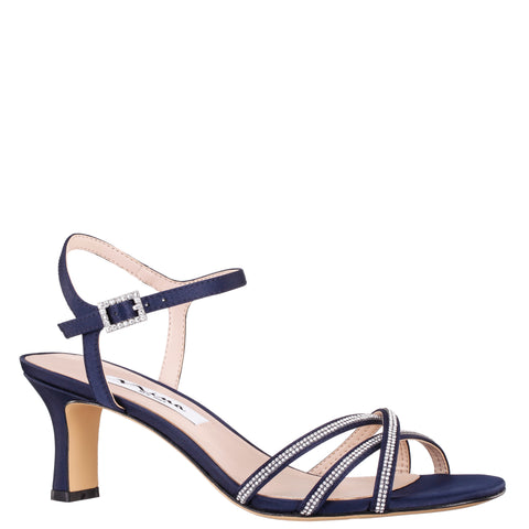 Nina navy best sale blue evening shoes