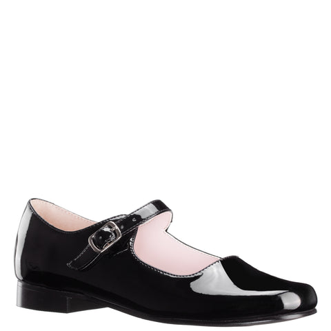 Girls Bonnett Black Patent Mary Jane Dress Shoes Nina Shoes