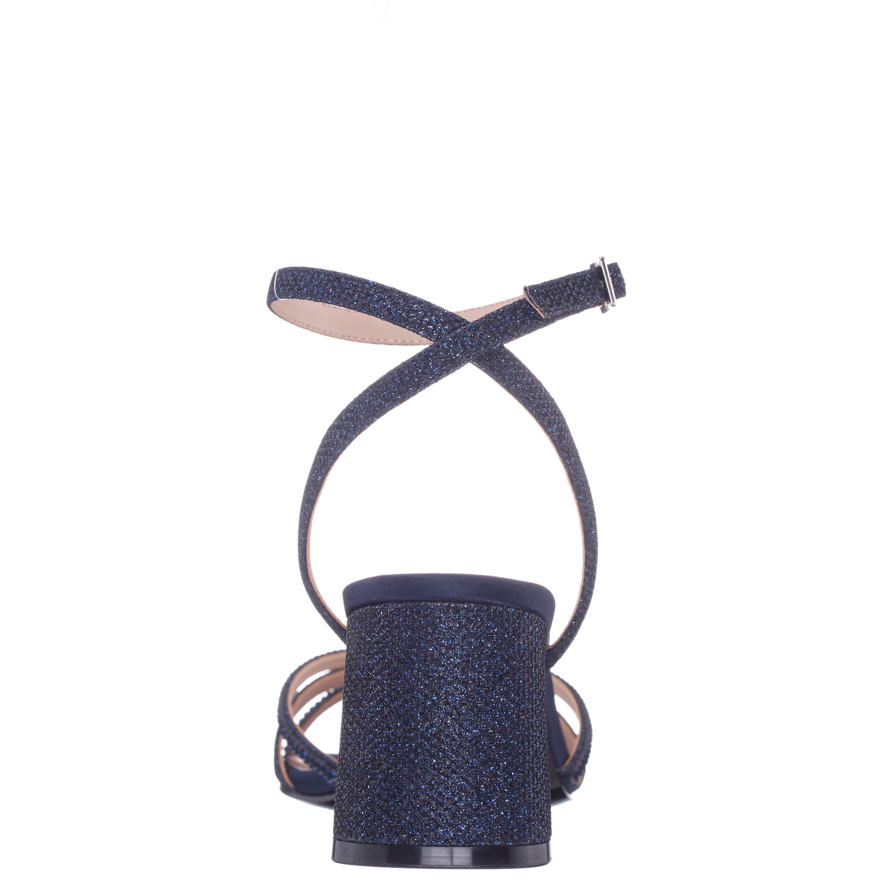 Womens Bracha Blue Block-Heel Sandals | Nina Shoes