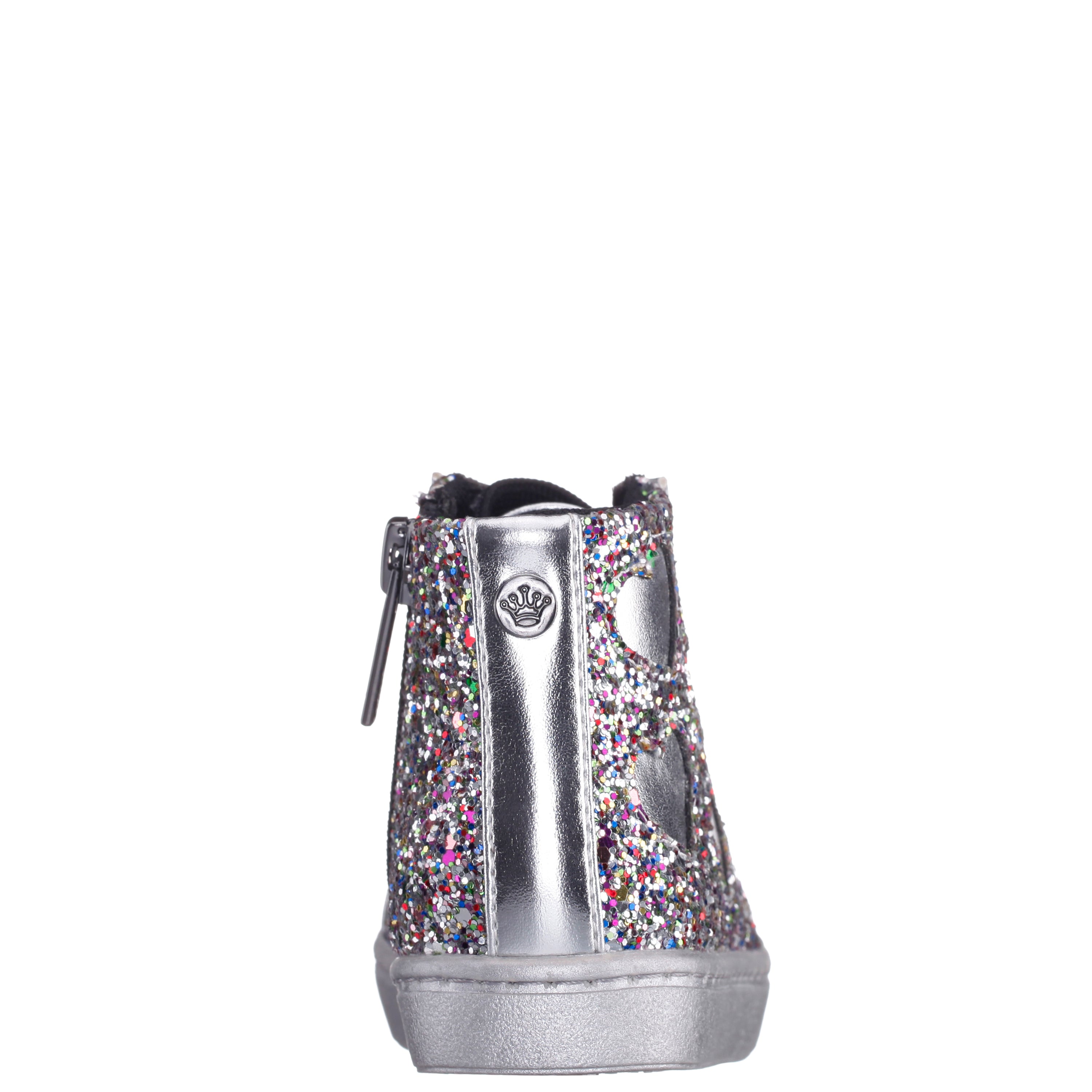Girls Cass Multi Colored Glitter High Top Sneakers | Nina Shoes