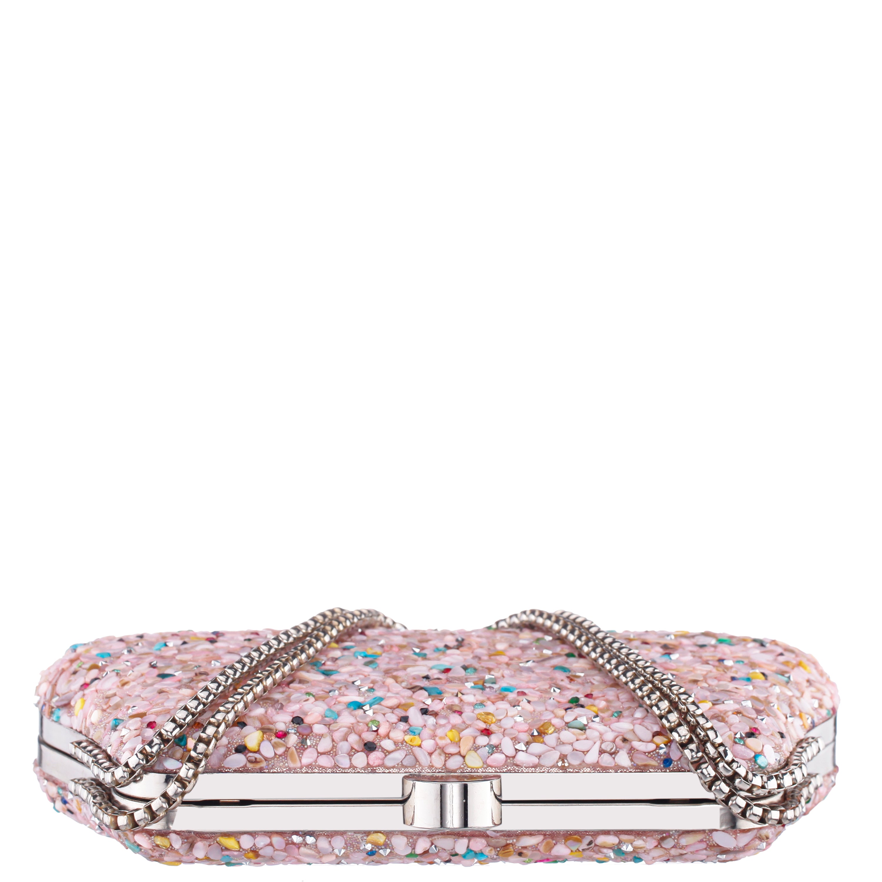 Womens Cheer Pink Rock Candy Hotfix Minaudiere | Nina Shoes