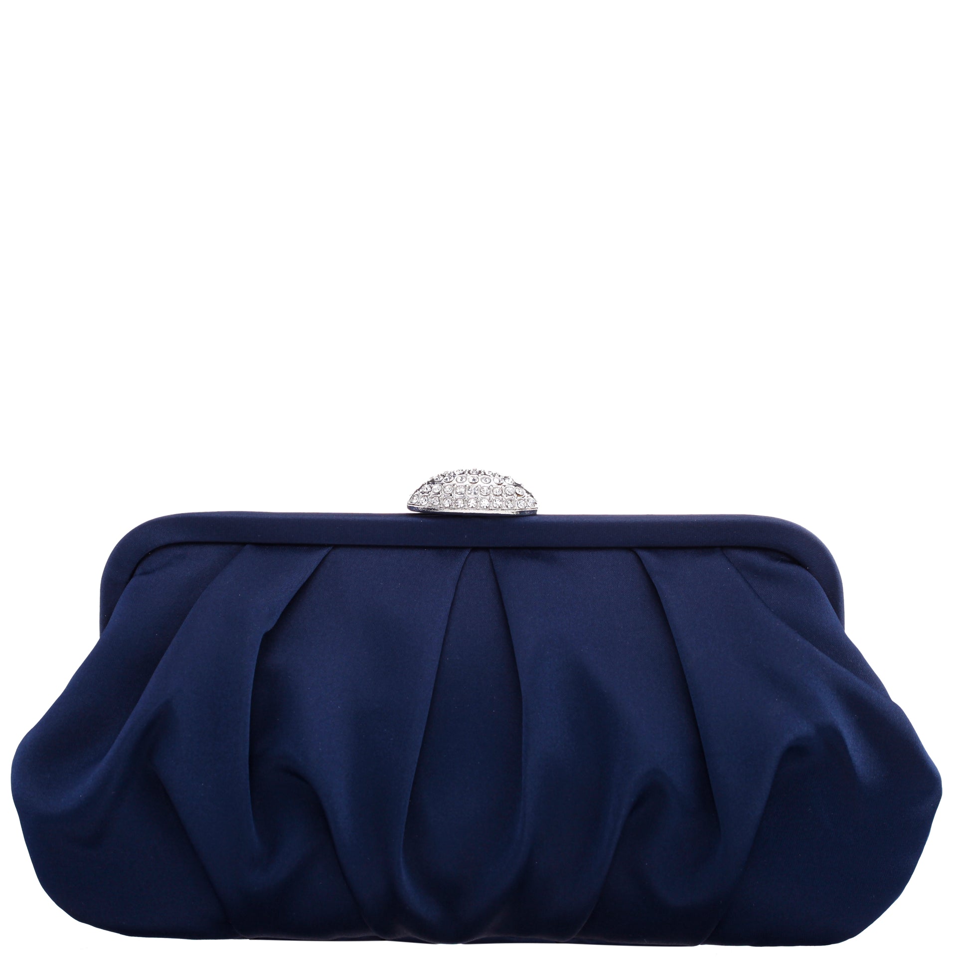 evening bag for navy dress AIBBYDAR Women's Evening Clutch Bag, Navy Blue Fashionable Solid Glitter  Ladies Handbag, Suitable For Evening Dress, Detachable Metal Shoulder  Strap, For Wedding, Dance, Gathering, Party , Blue