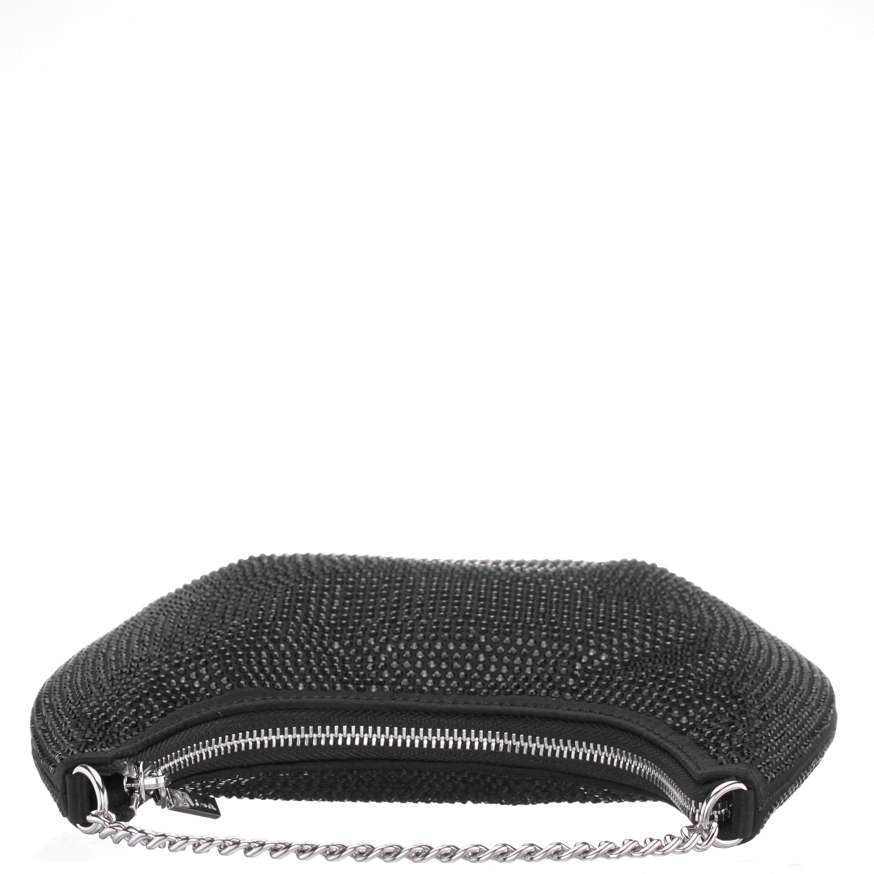 Womens Daryn Black Glass Crystal Crossbody Bag | Nina Shoes