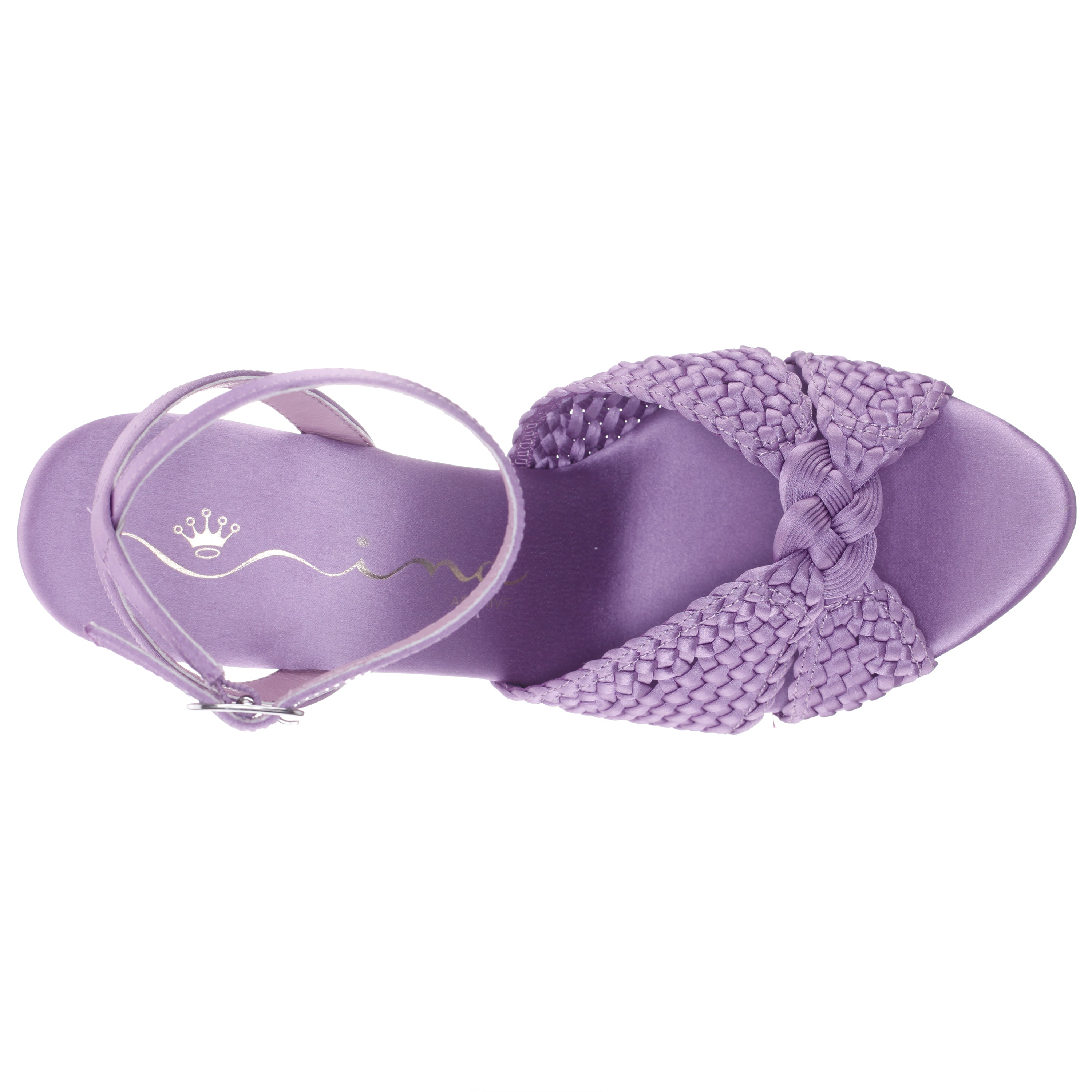 Womens Empire Purple Ankle Strap High-Heel Platform Sandals | Nina