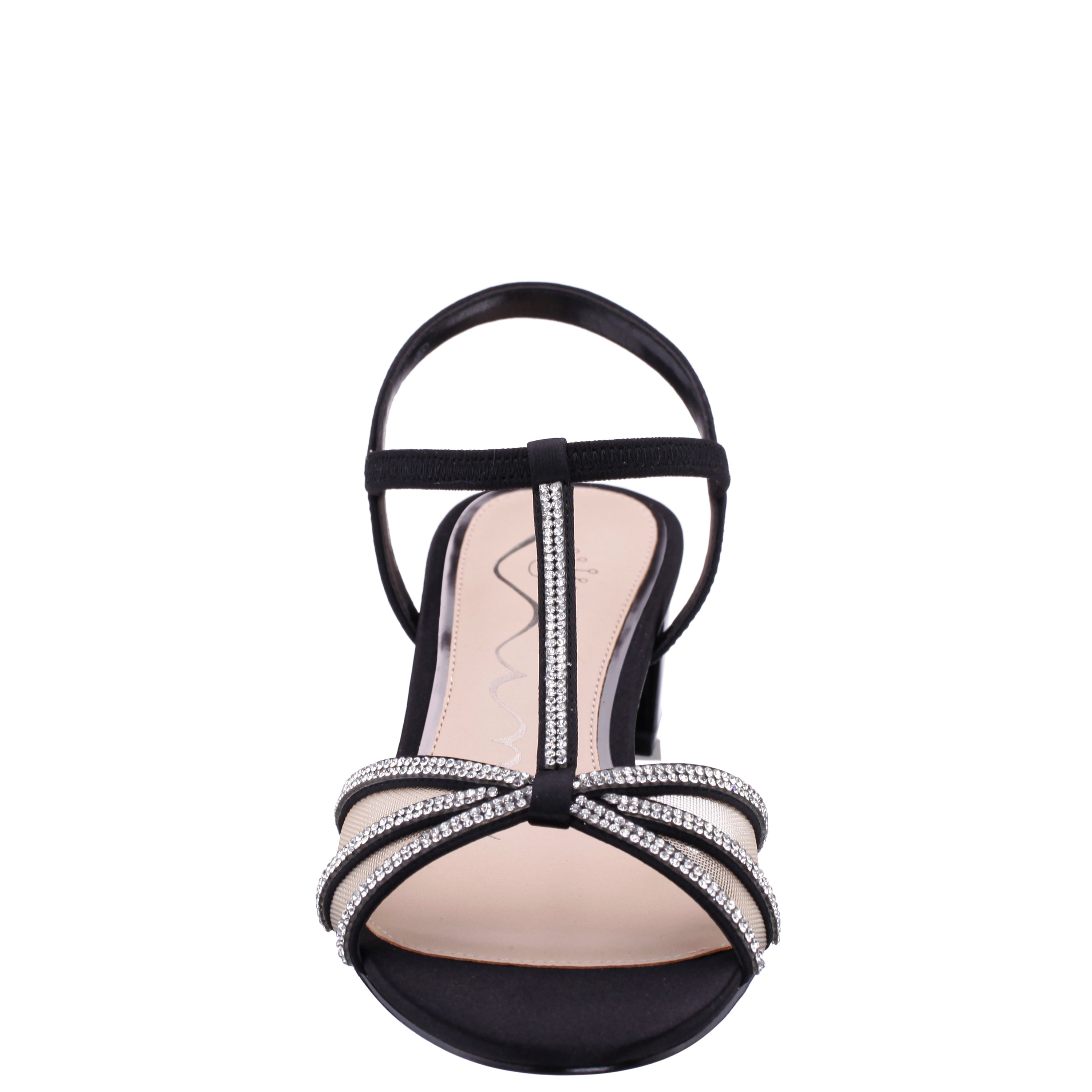 Womens Goldie Black Sandal Low-Heel | Nina Shoes
