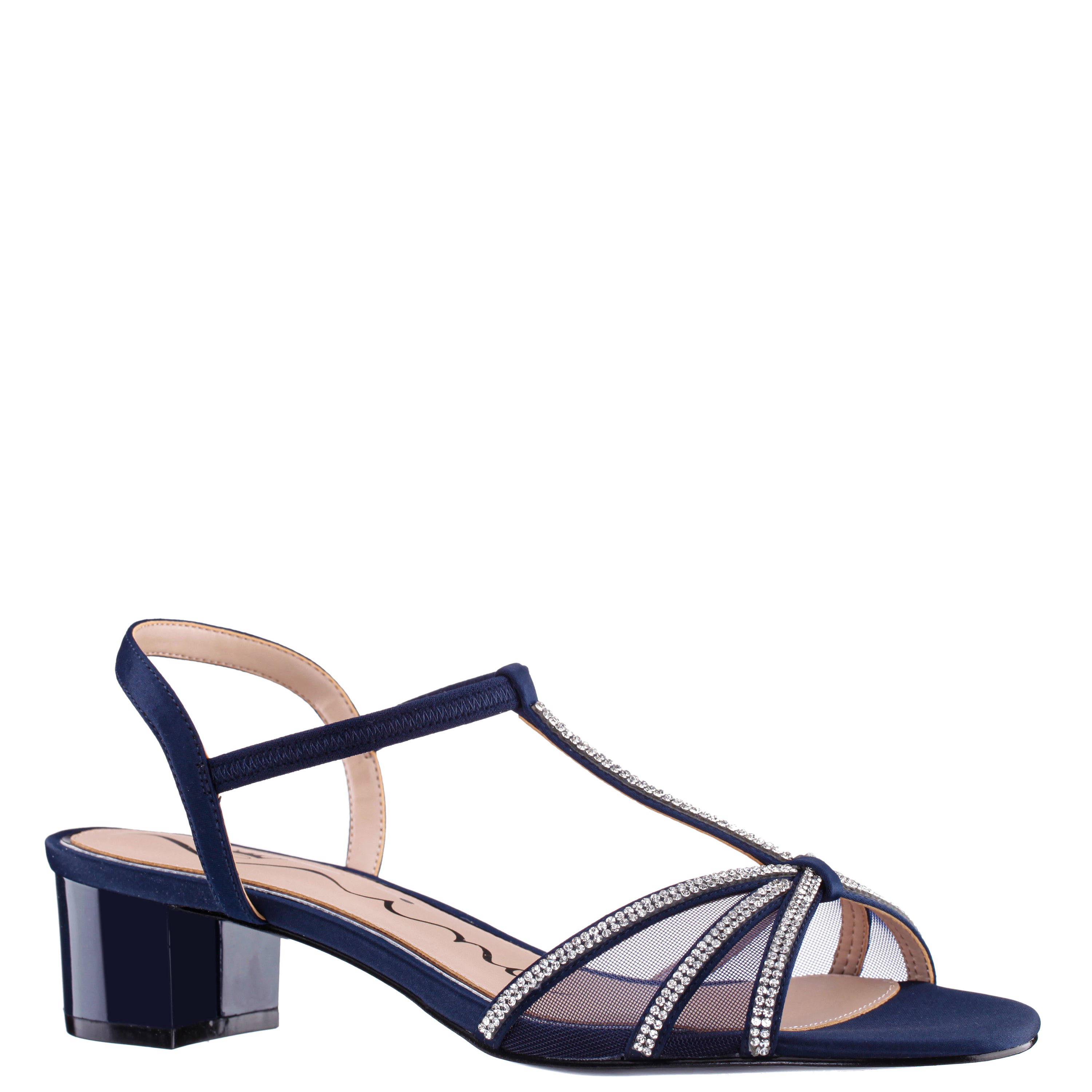 Womens Goldie Blue Sandal Low-Heel | Nina Shoes