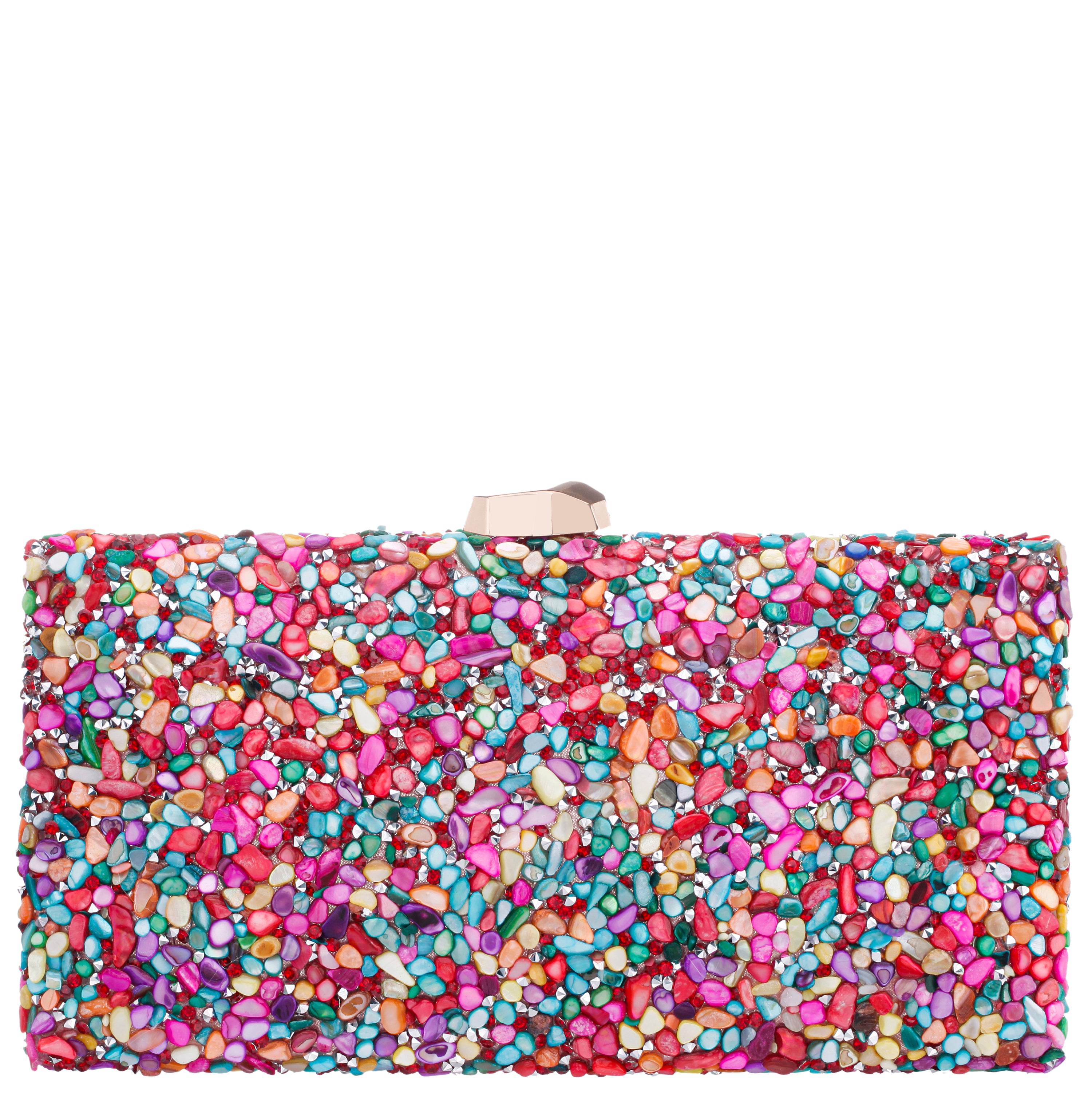 Womens Gypsy Multi Stone/Resin Hotfix Minaudiere | Nina Shoes