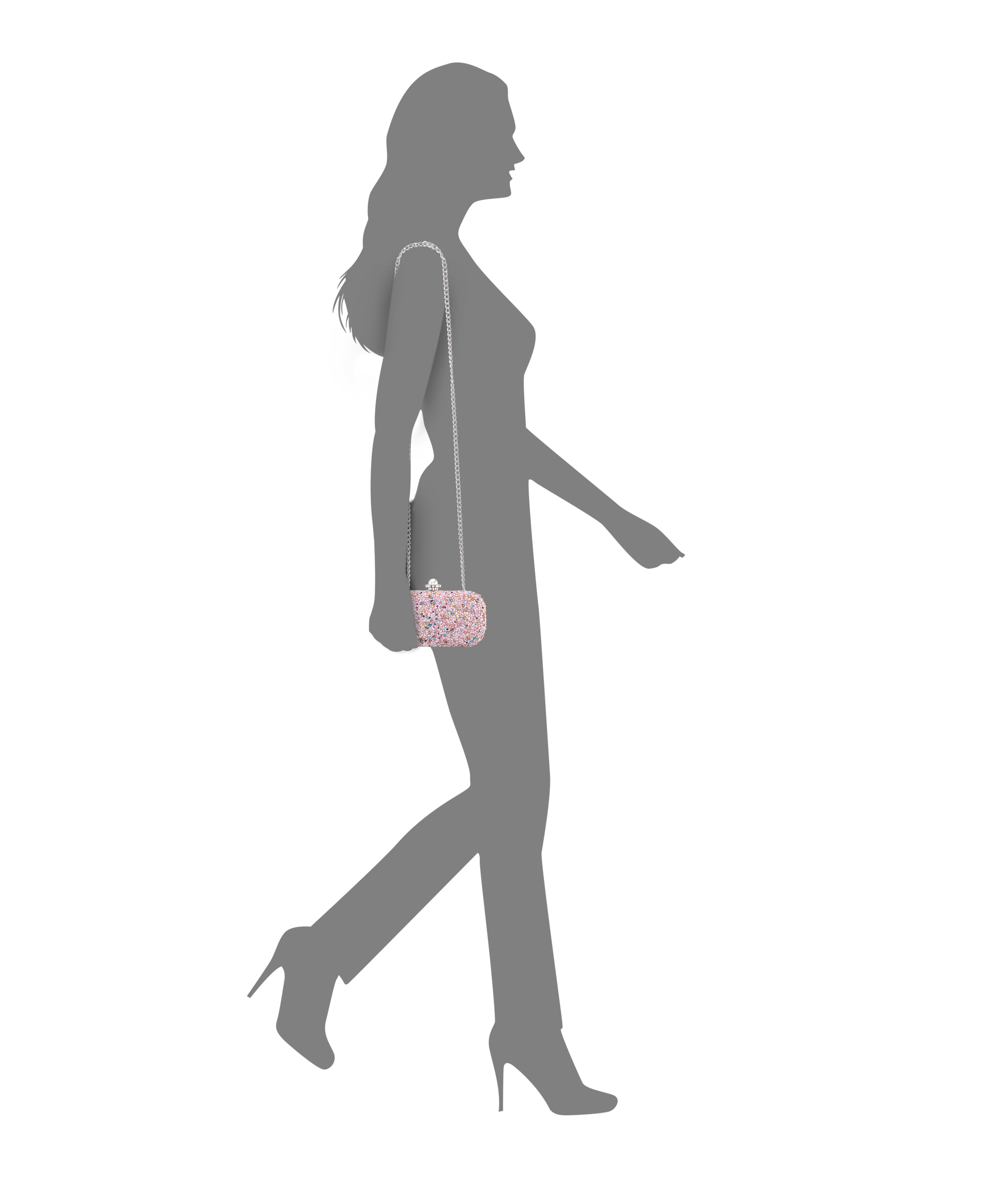 Womens Harmony Pink Rock Candy Hotfix Minaudiere | Nina Shoes