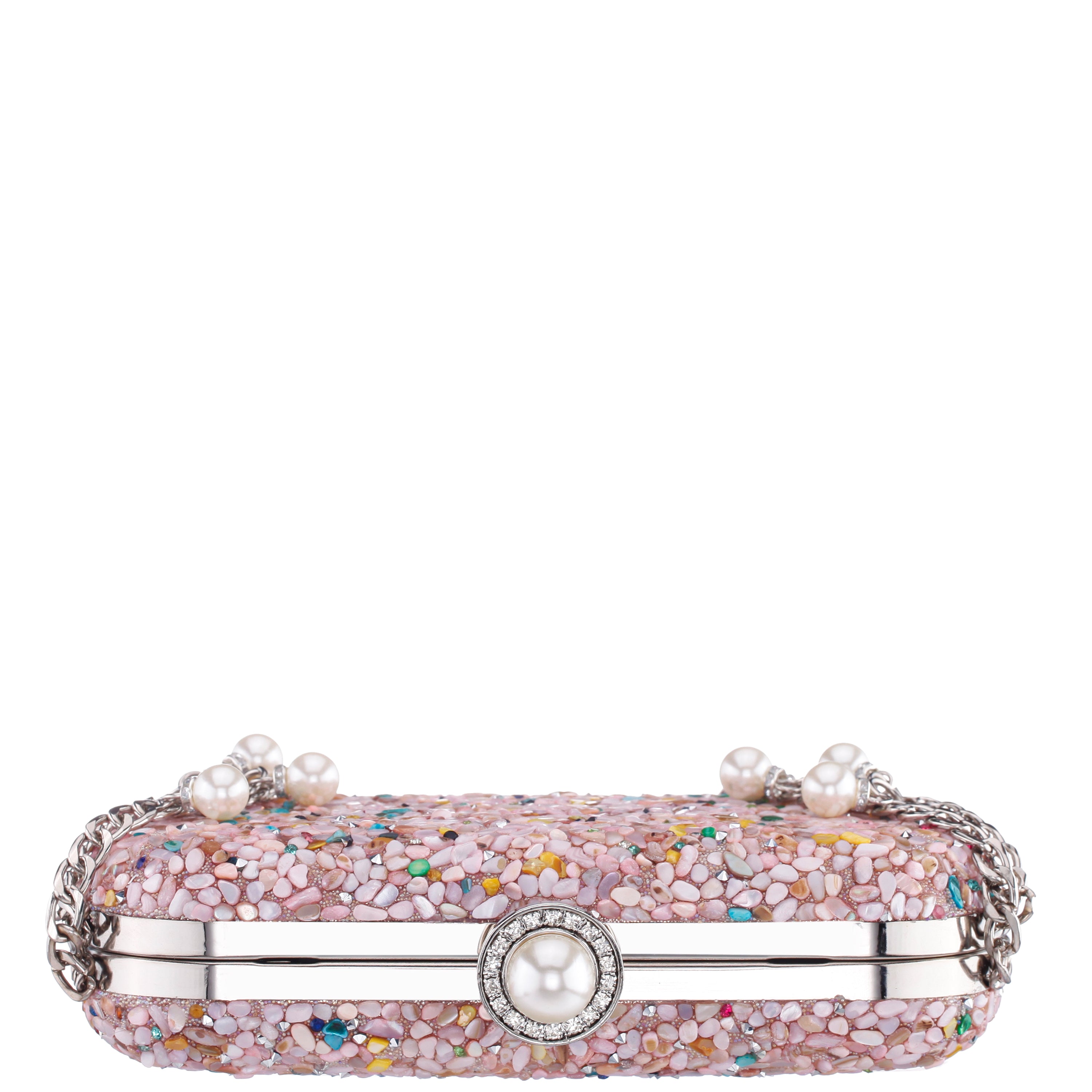 Womens Harmony Pink Rock Candy Hotfix Minaudiere | Nina Shoes