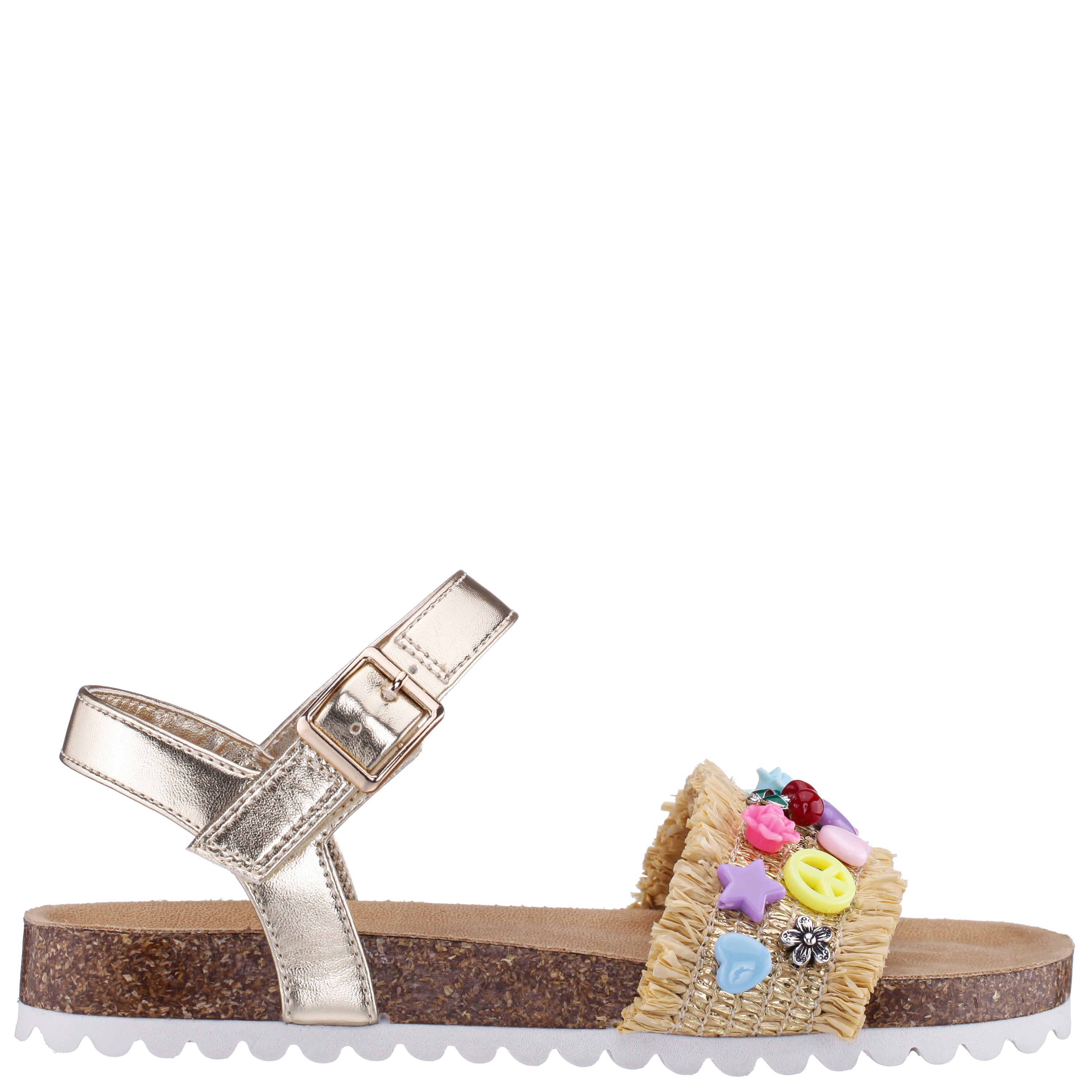 nina Girls Hazina Beige Footbed Sandal | Nina Shoes