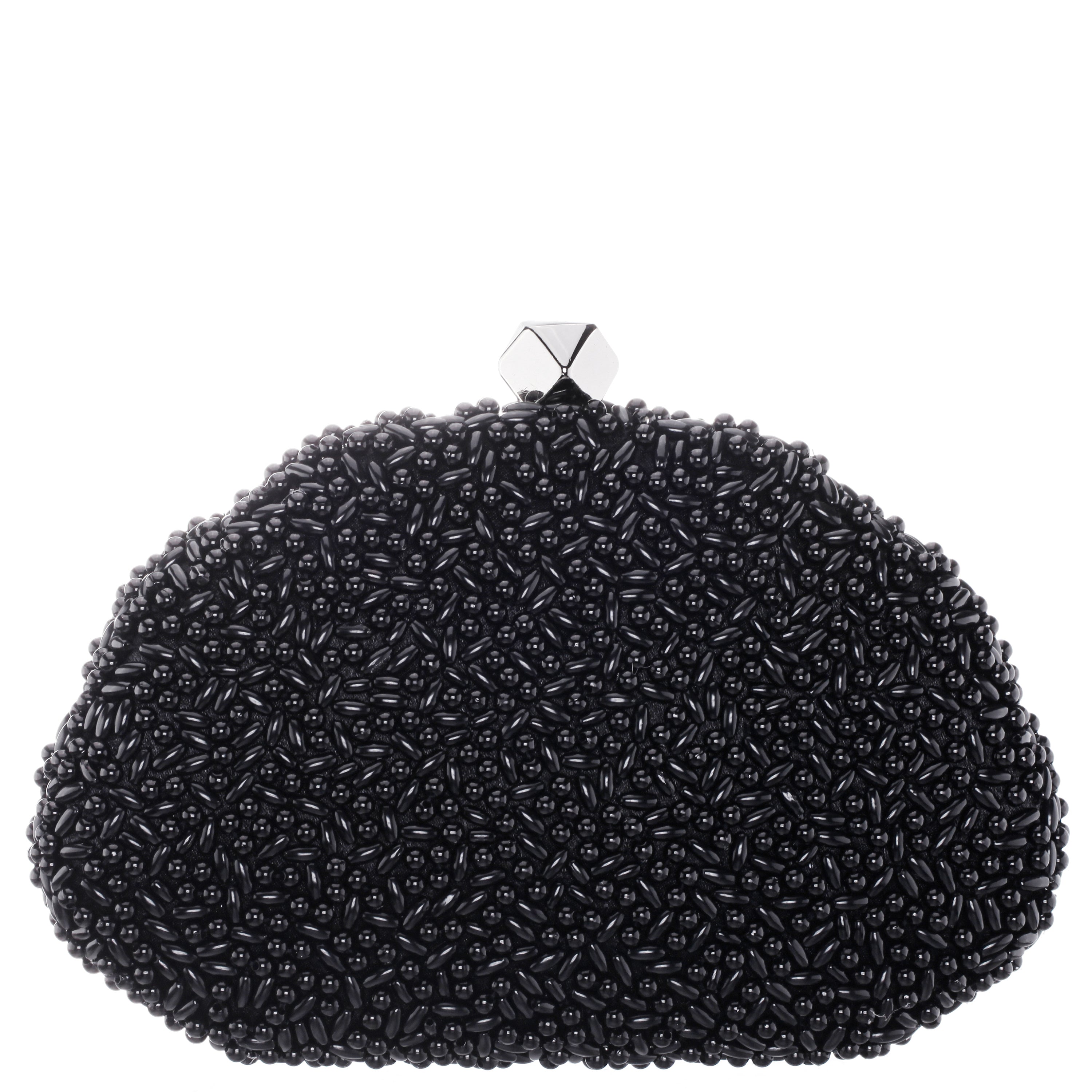 Womens Hera Black Plastic Beads Minaudiere | Nina Shoes