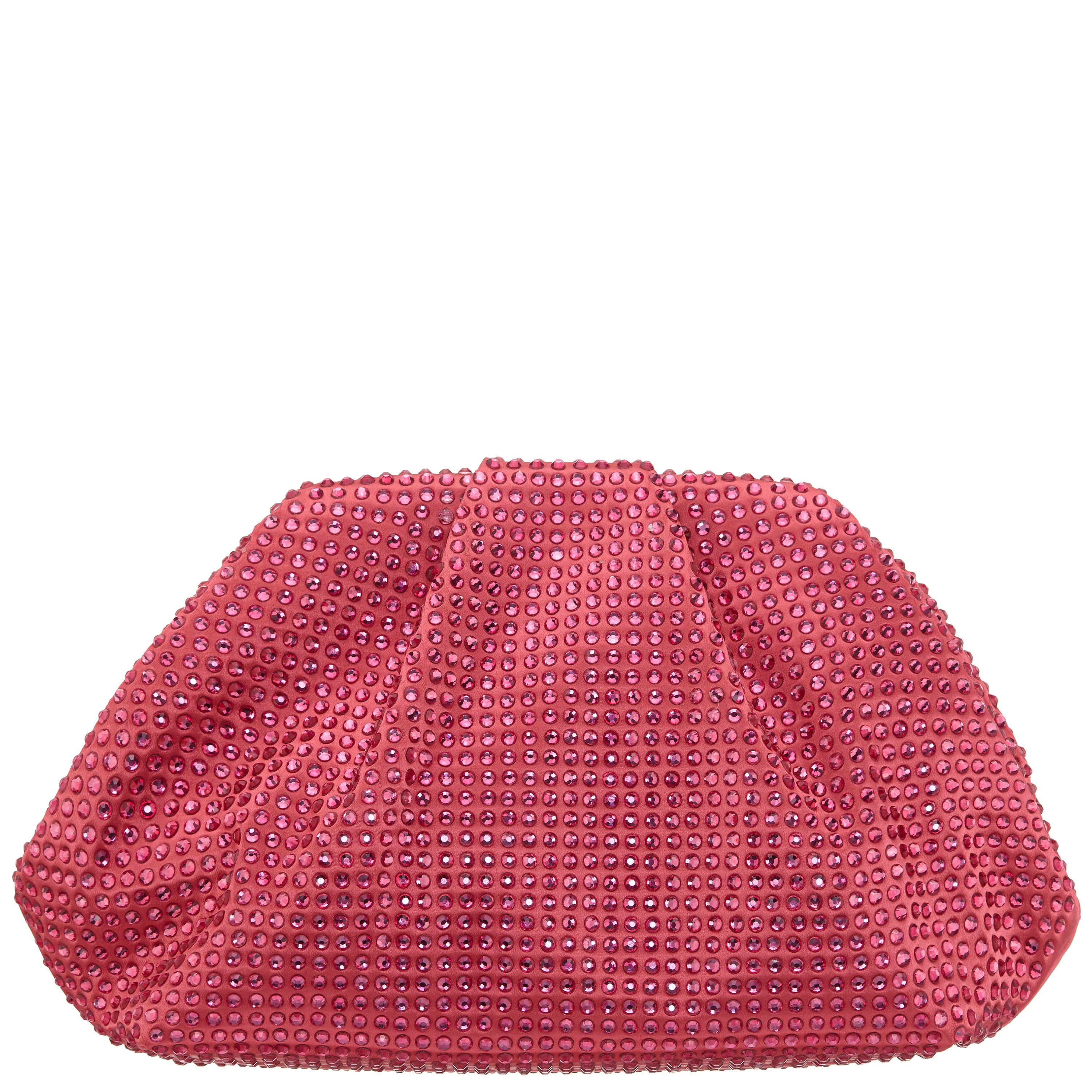 Womens Indulge Pink Crystal Encrusted Frame Satchel | Nina Shoes