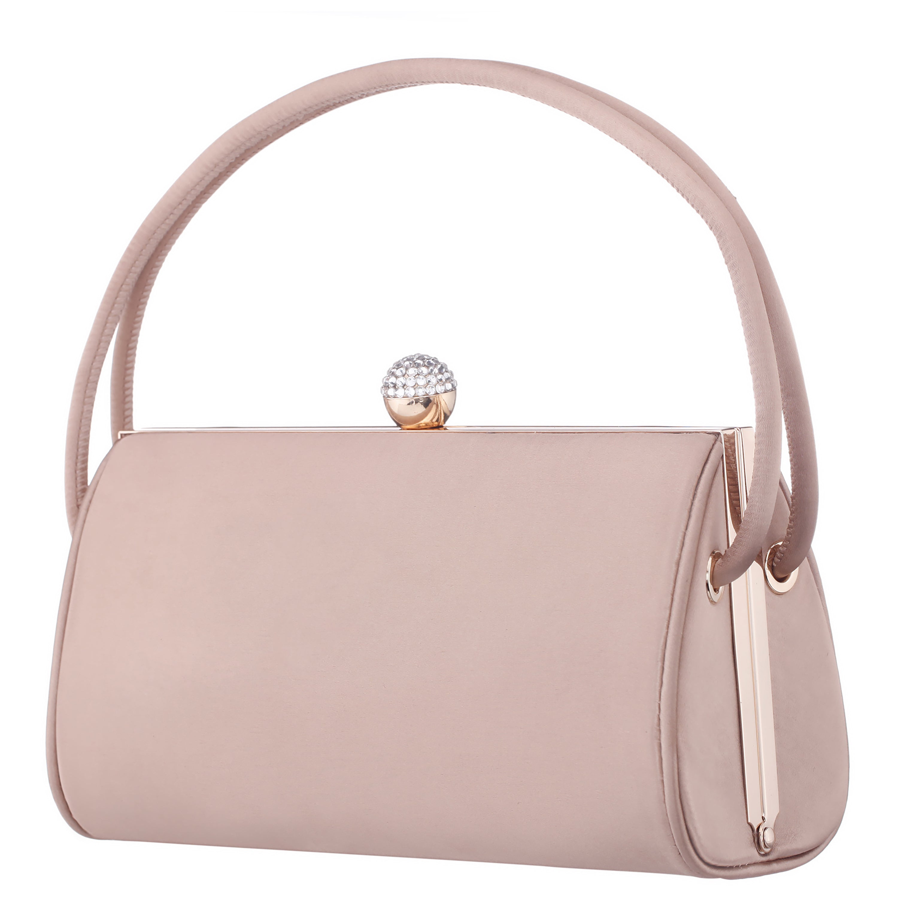 Womens Khalani Brown Satin Handle Bag | Nina Shoes