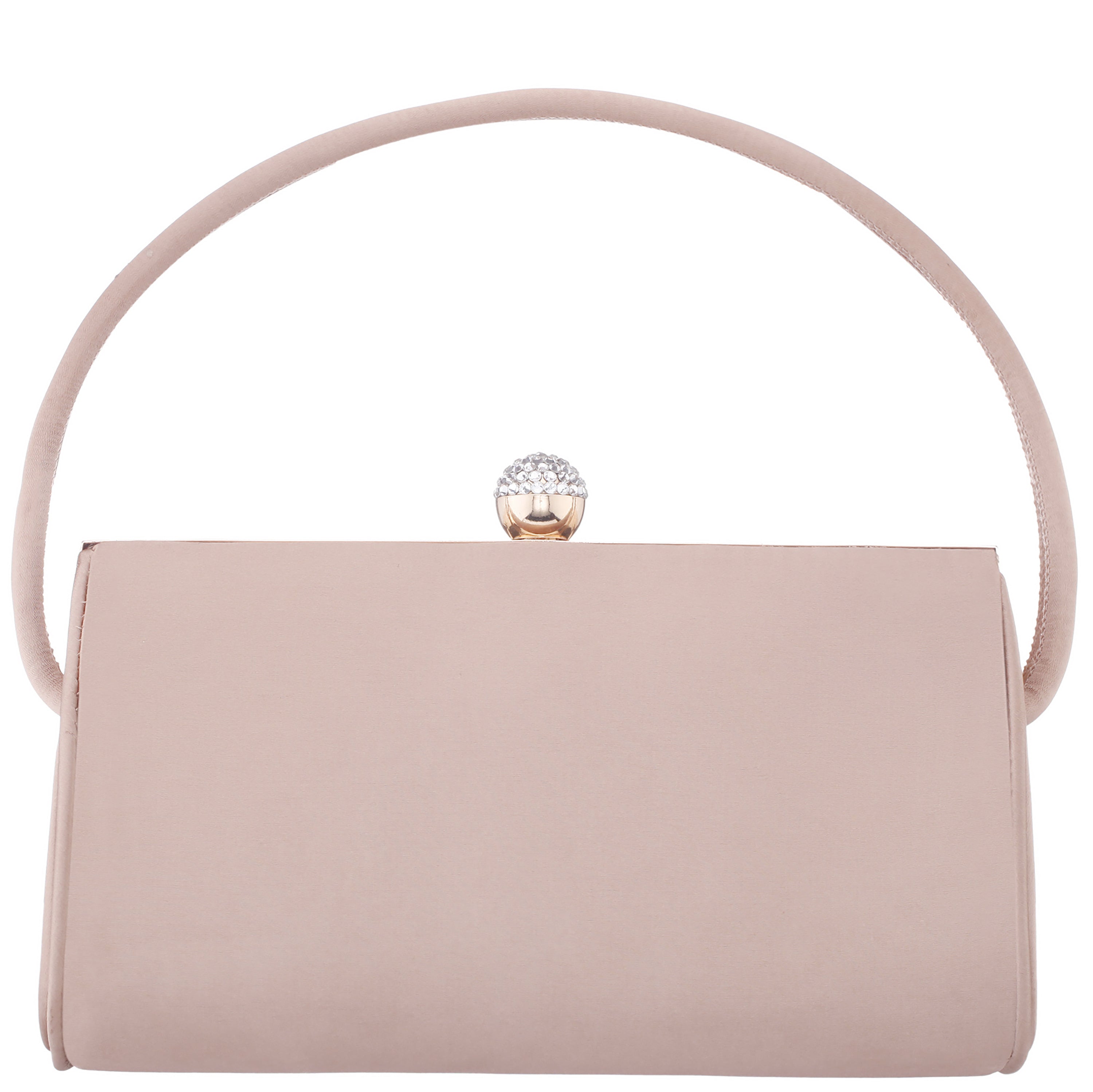 Womens Khalani Brown Satin Handle Bag | Nina Shoes