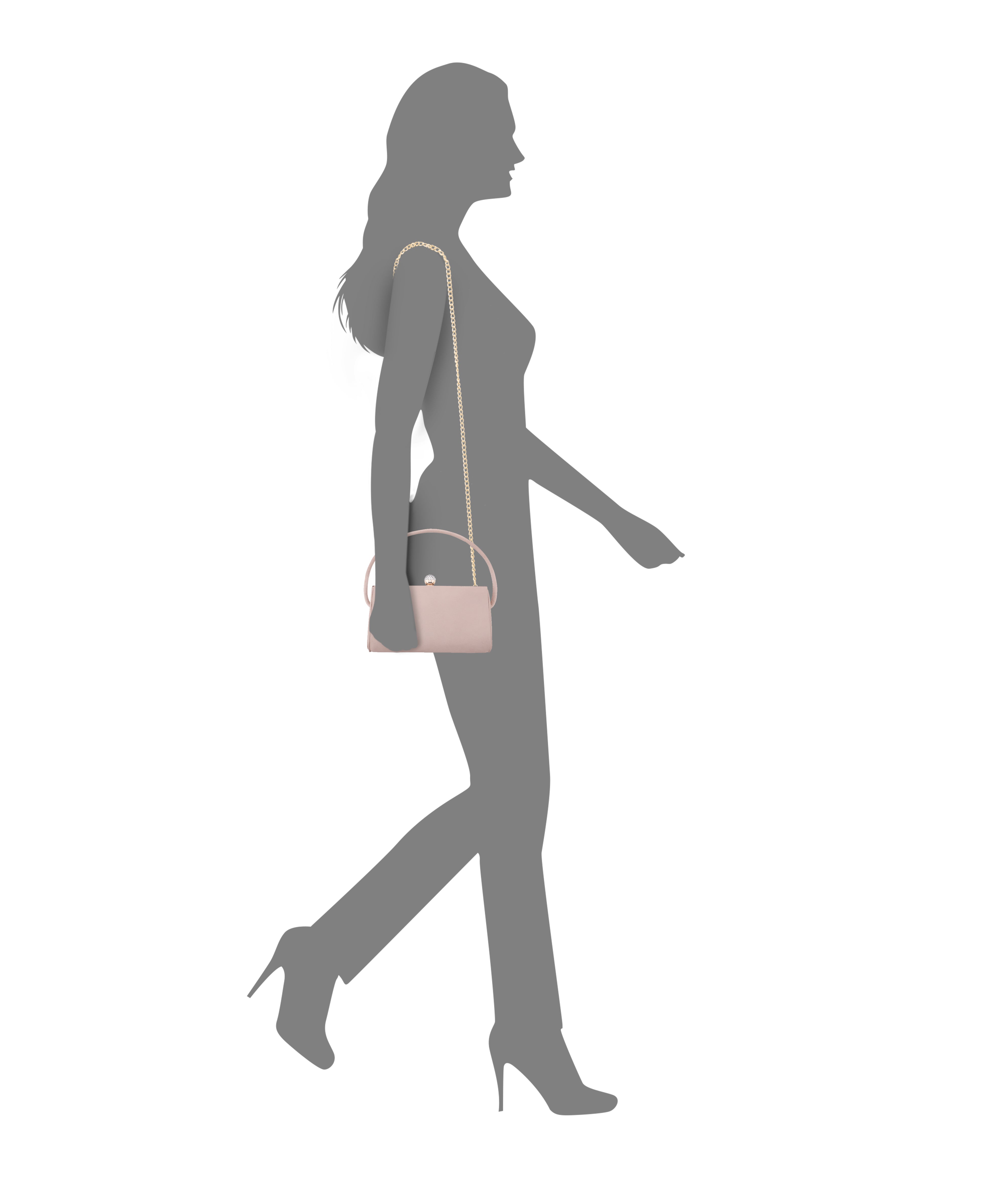 Womens Khalani Brown Satin Handle Bag | Nina Shoes