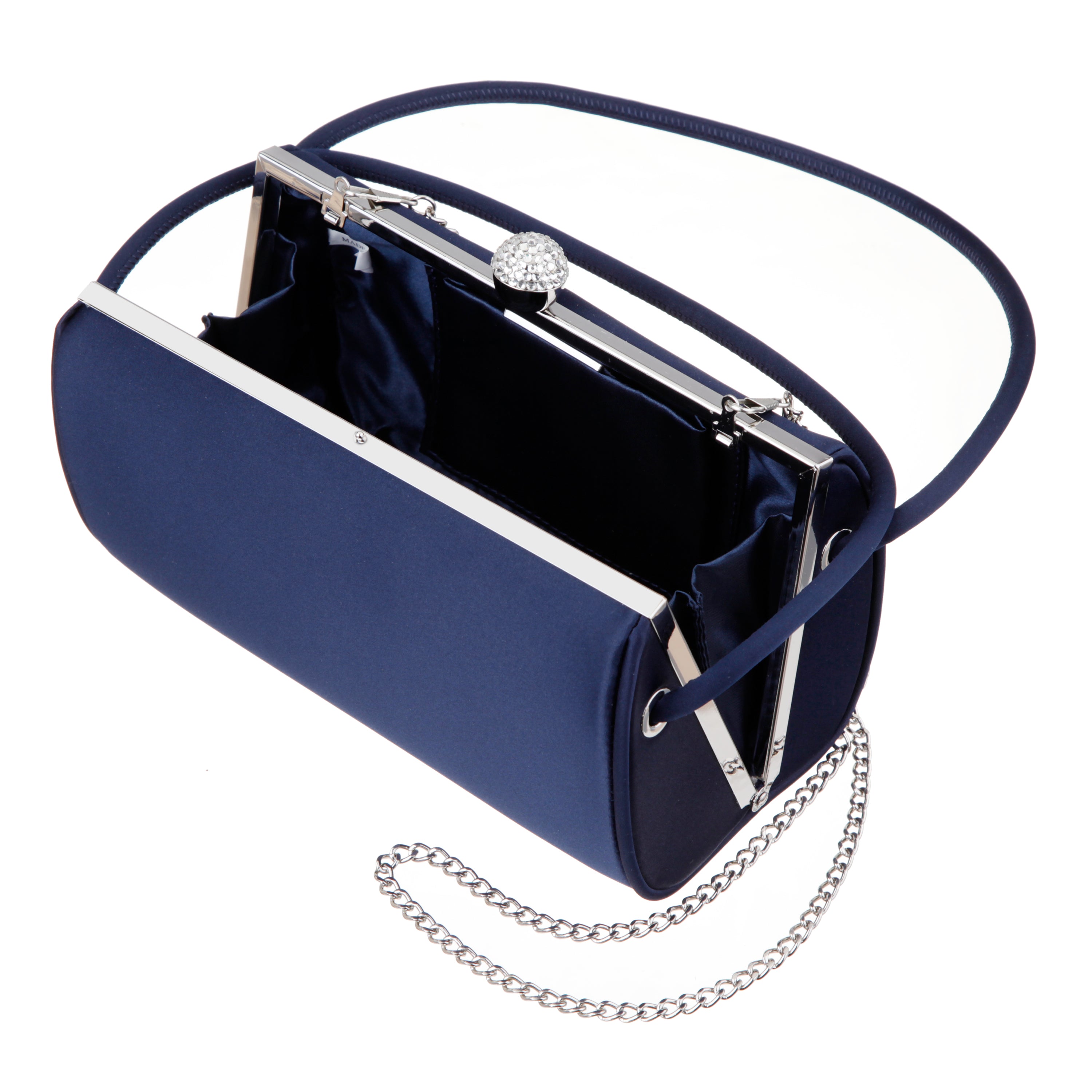 Womens Khalani Blue Satin Handle Bag | Nina Shoes