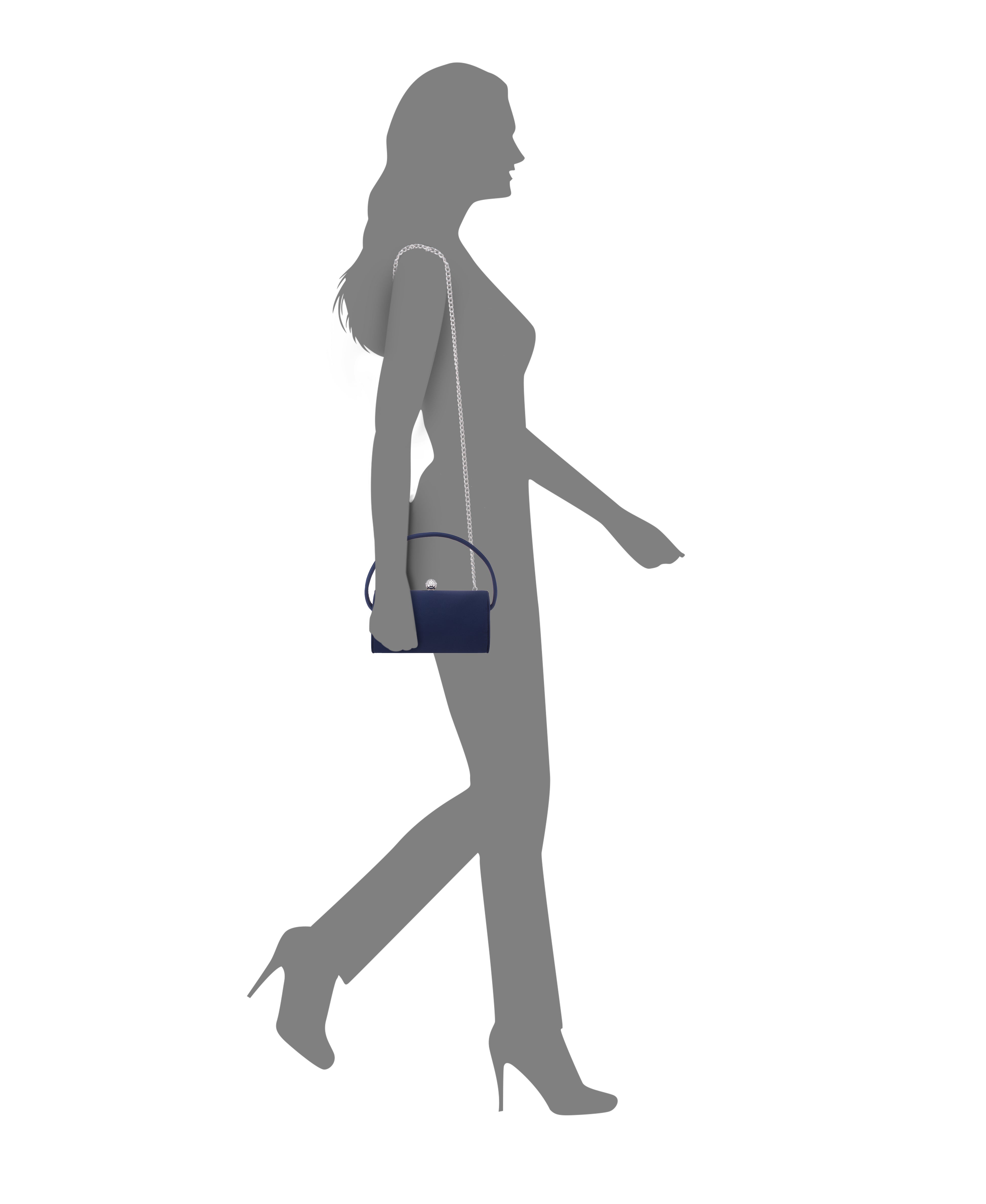 NINA Womens Gemini-L Beige Glitter Beige PU Handle Satchel | Nina Shoes