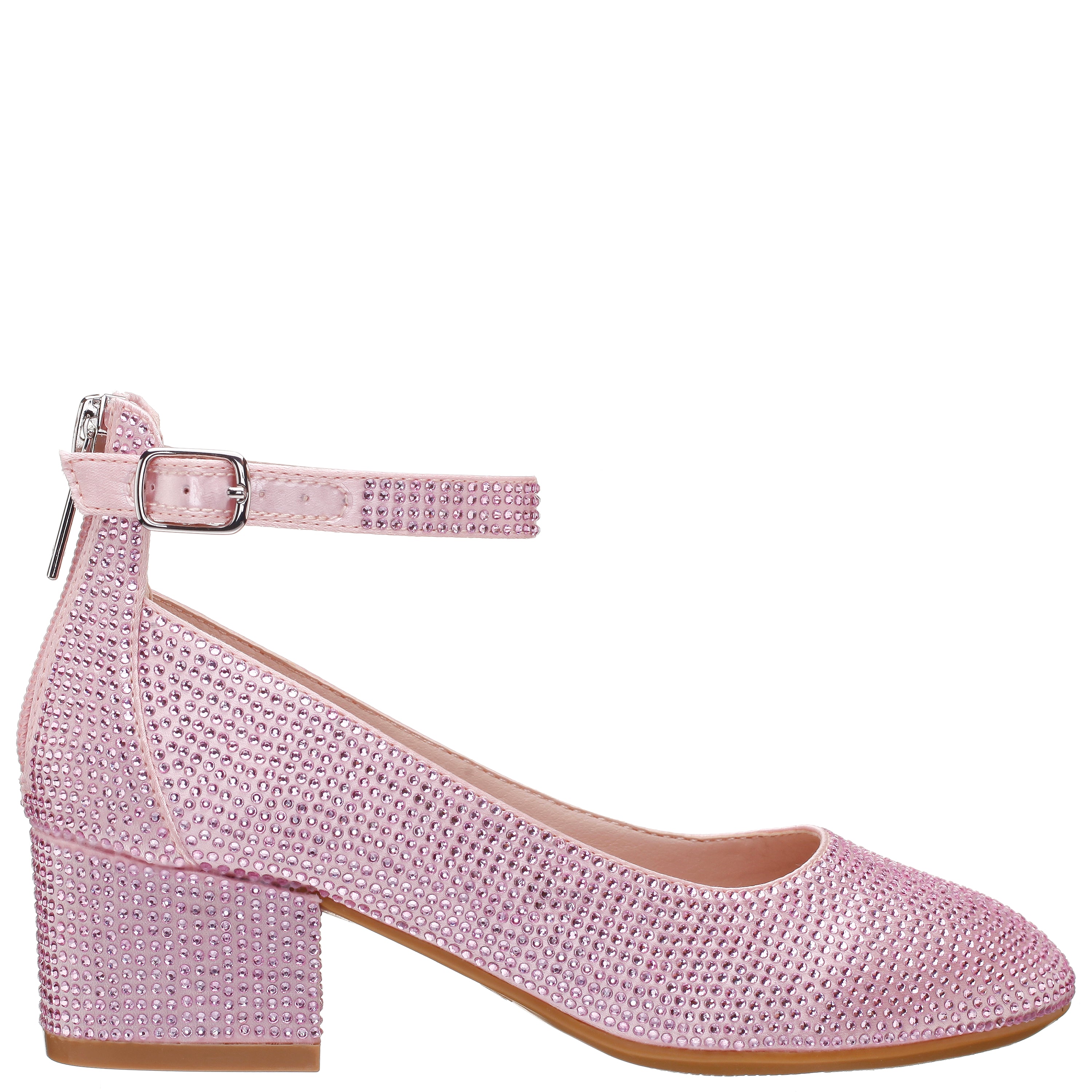 Nina Girls Lennie2 Light Rhinestone Dress Shoes - Light PINK