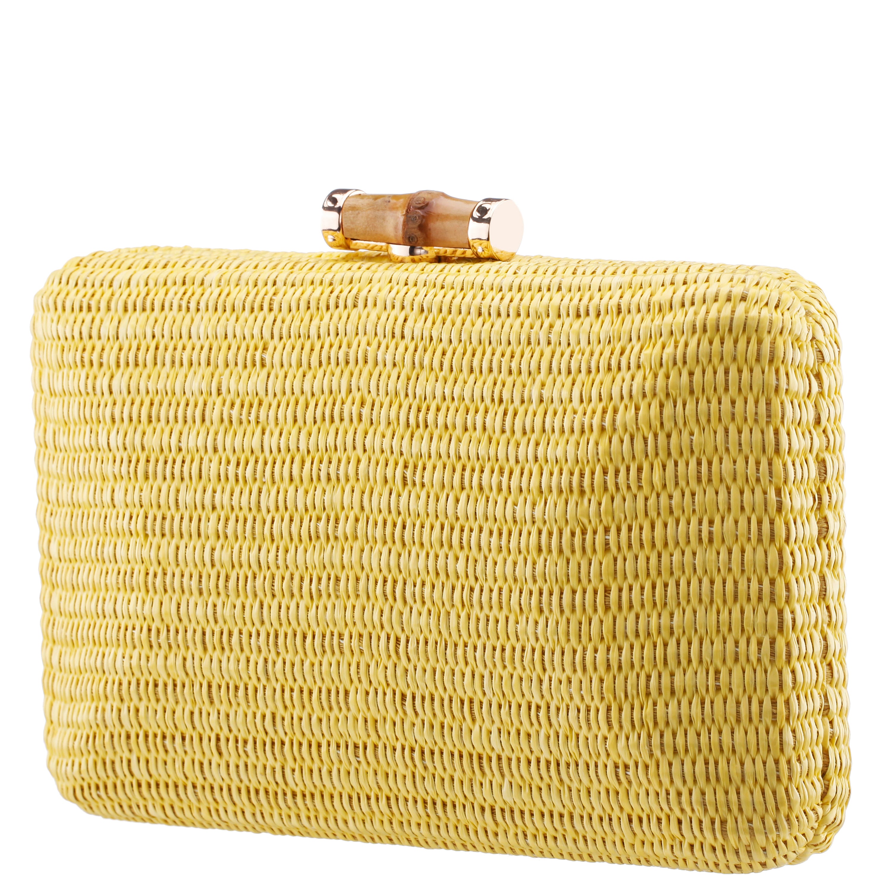 Womens Malia-M Yellow Straw Minaudiere | Nina Shoes