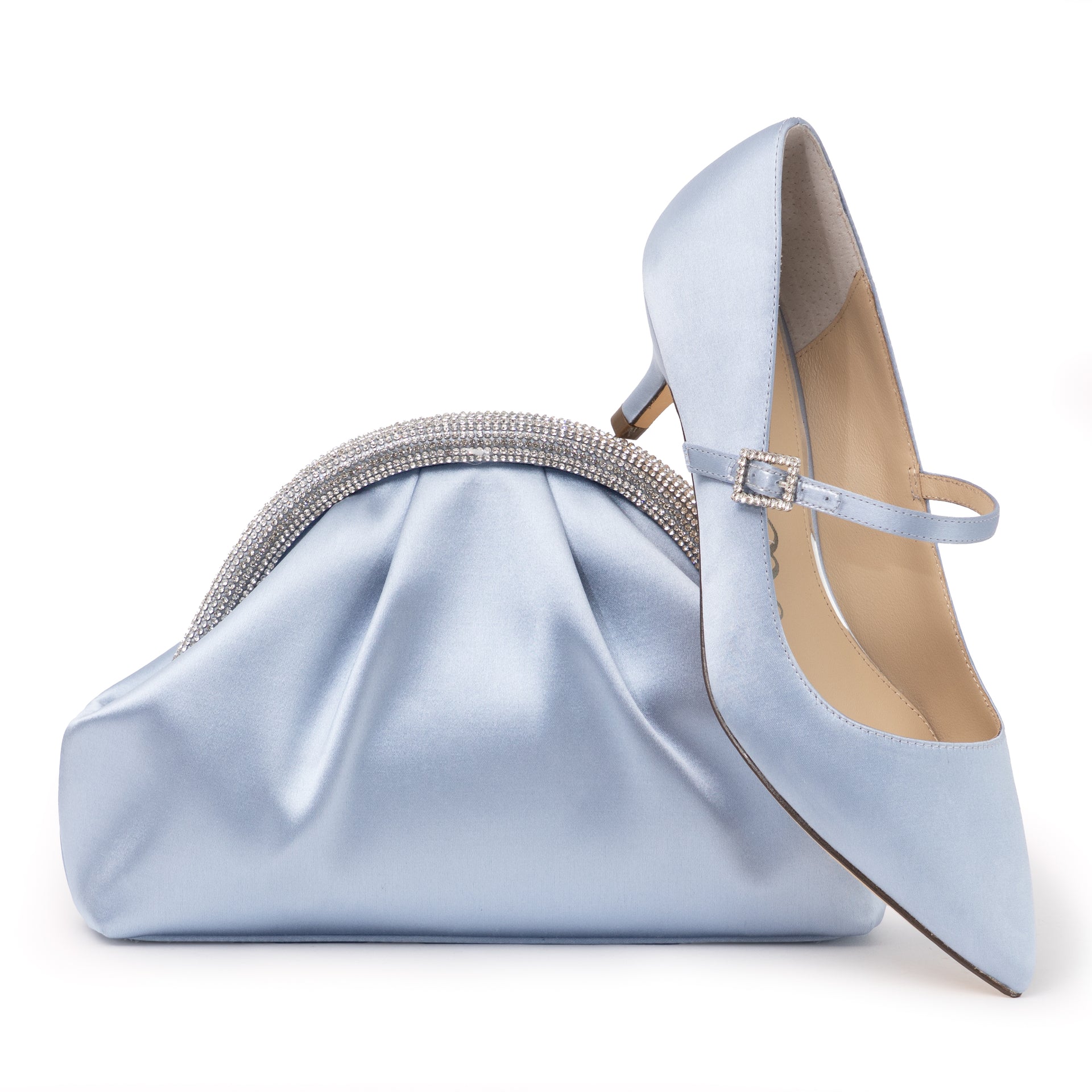 ice blue dress shoes Namali + Jane