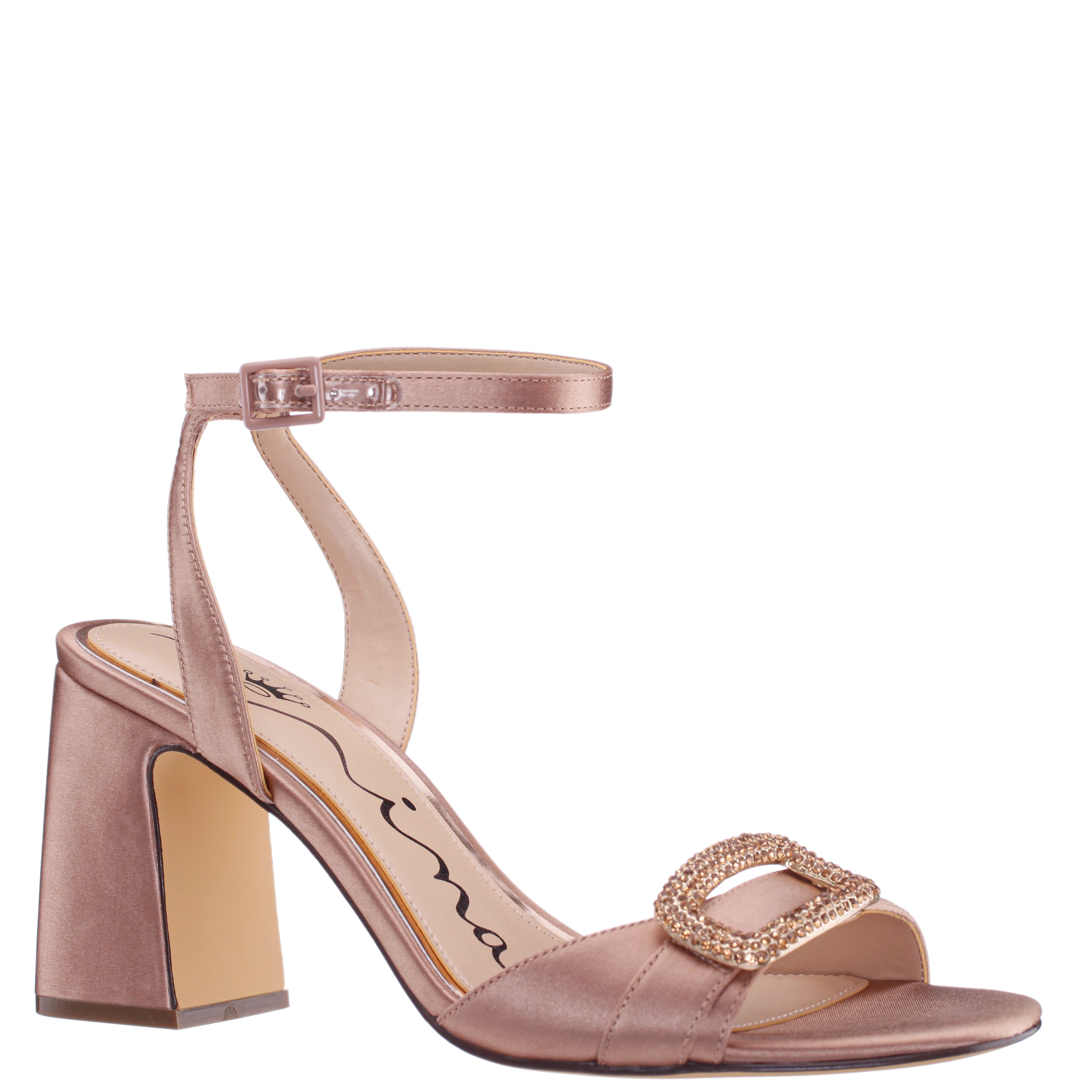Womens Quenbie Brown Sandal Mid-Heel | Nina Shoes