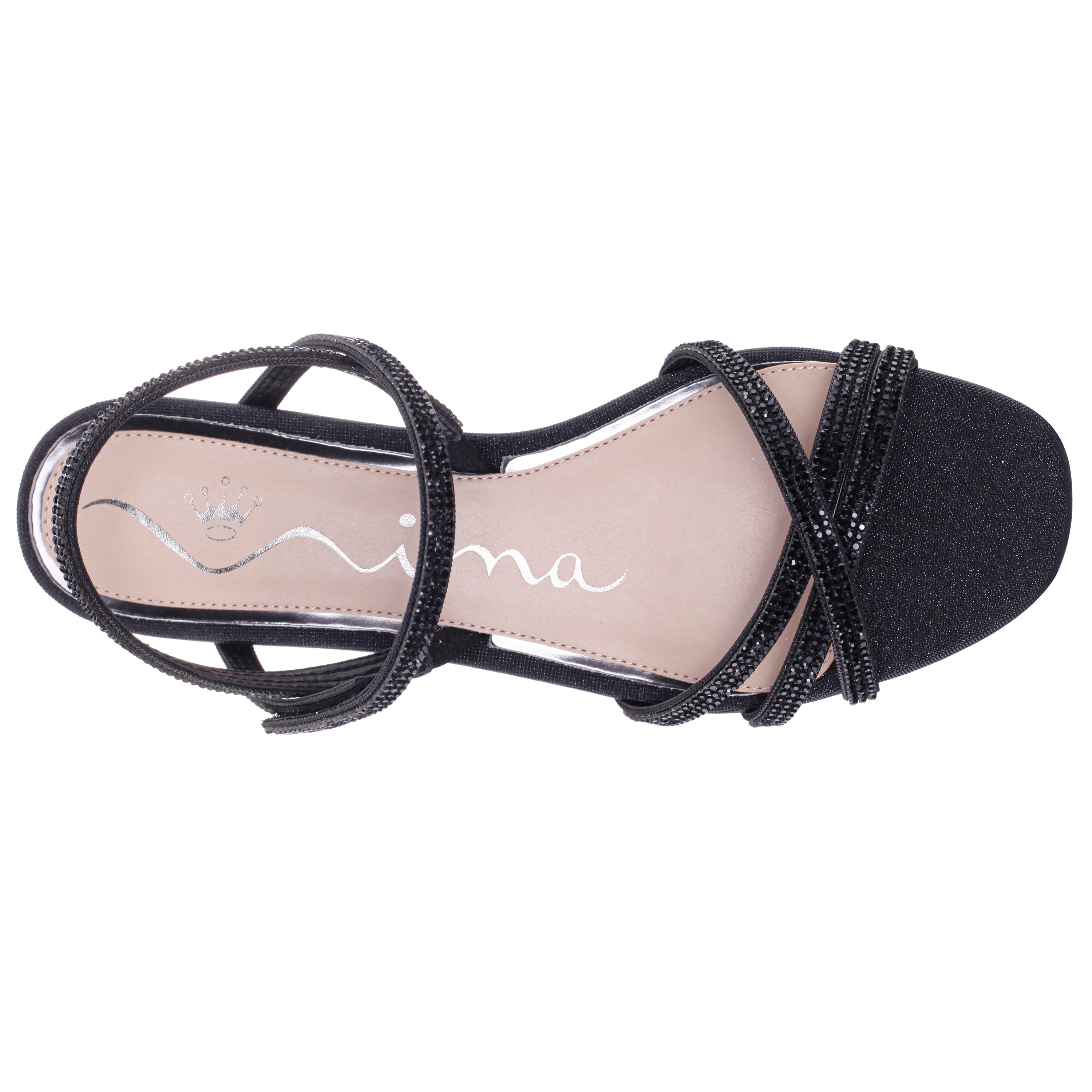 Womens Sonja Black Sandal Flat-Shoe Sandals | Nina Shoes