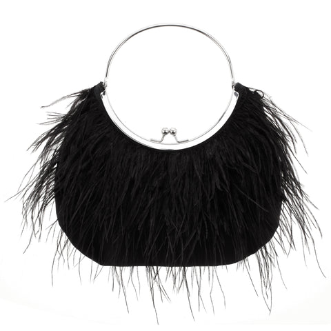 Black Feather Bag