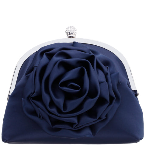 Large navy clearance clutch bag