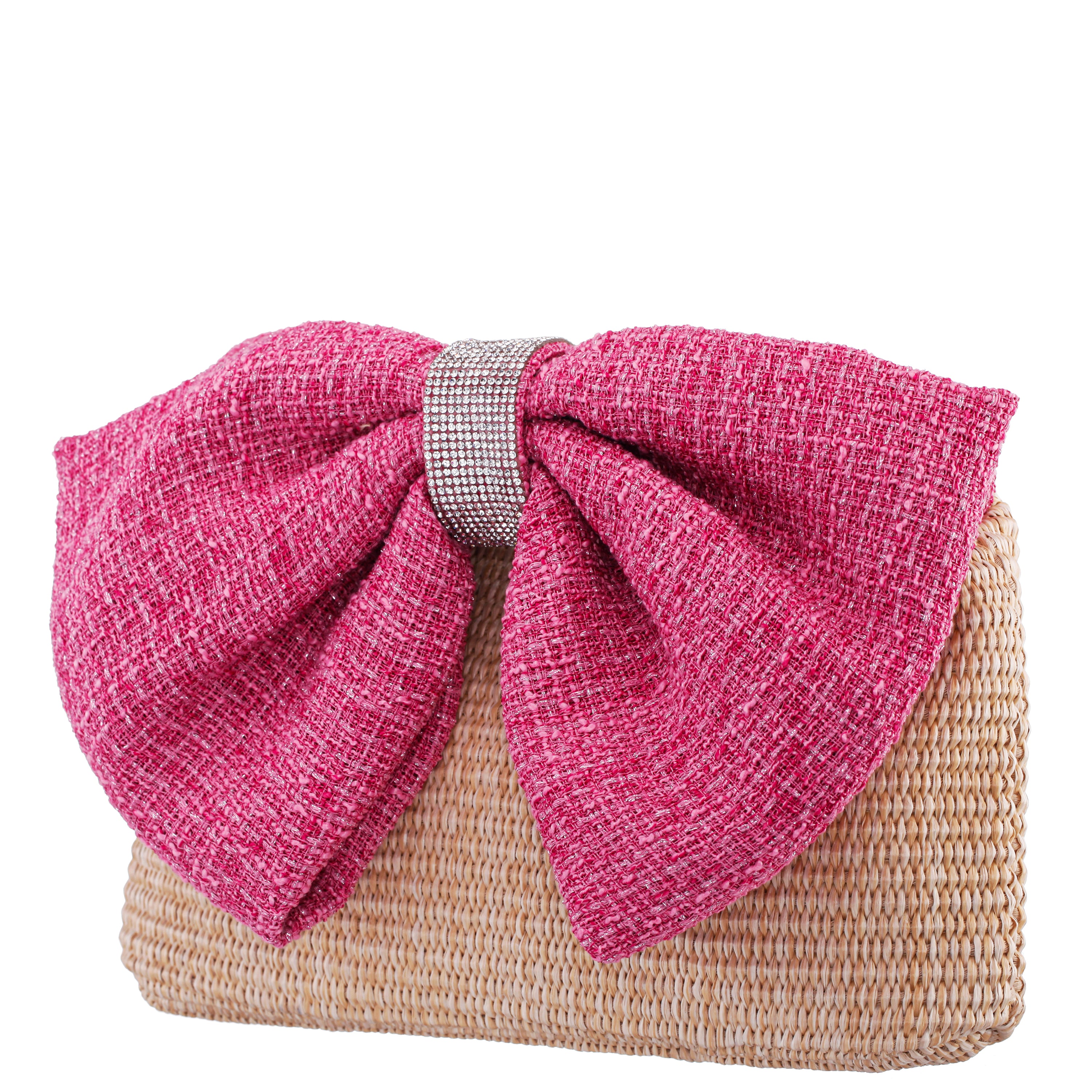 Womens Tula Pink PP Straw / Tweed Envelope Clutch | Nina Shoes