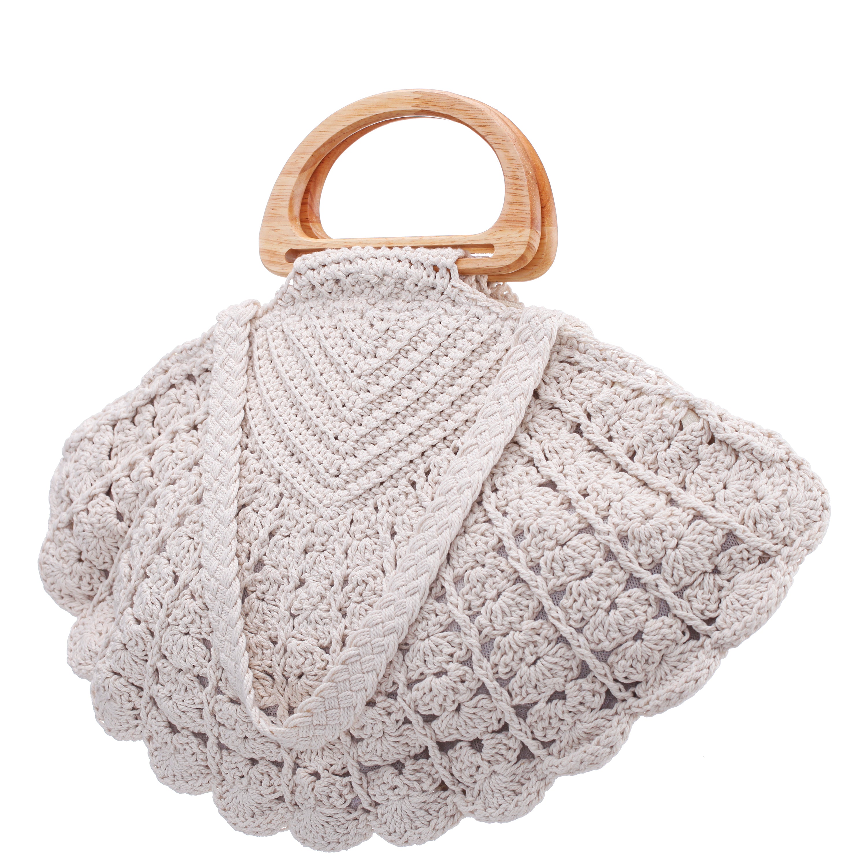 Womens Unity Beige Metallic Linen PU Handle Bag | Nina Shoes