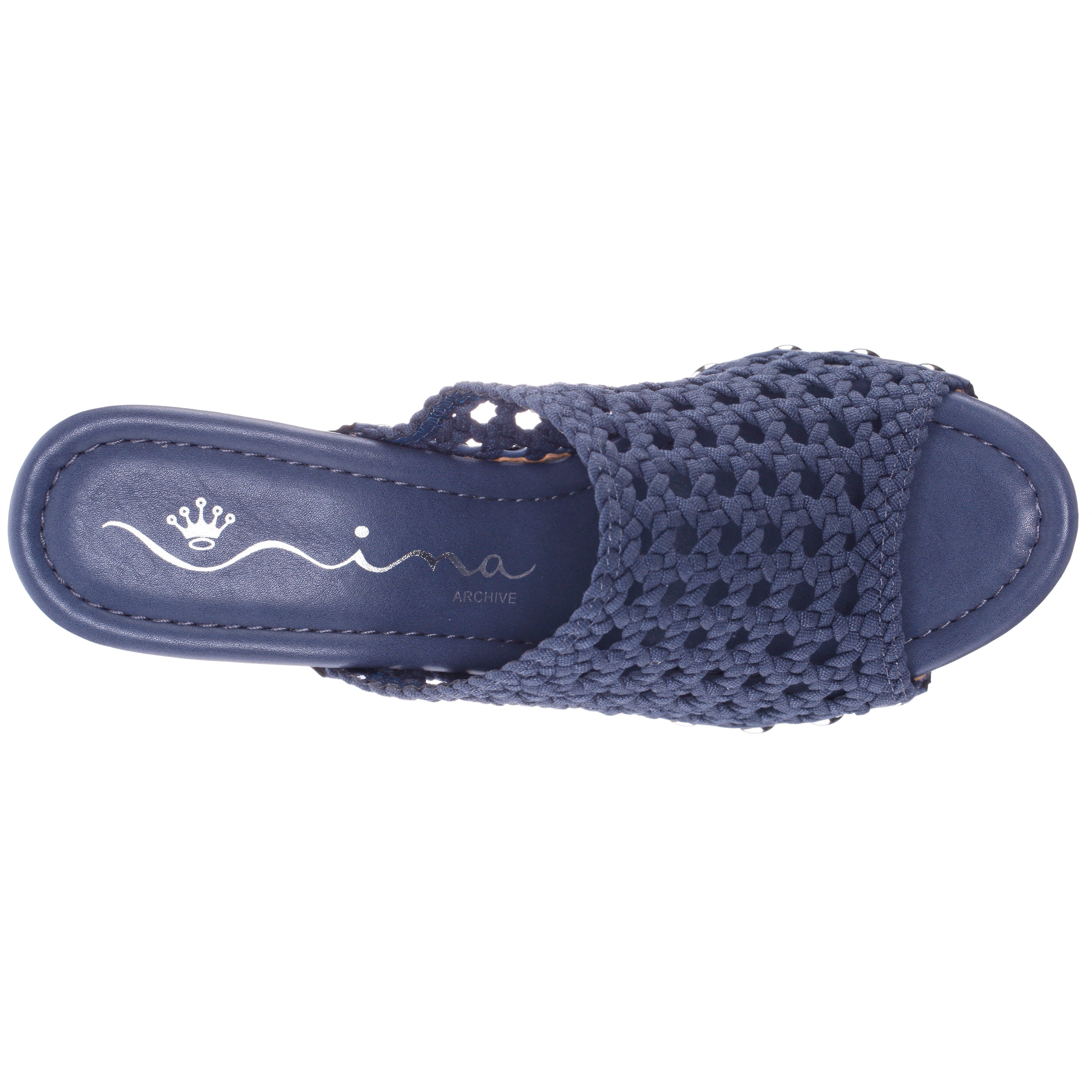 Ursulaページ Womens Ursula Blue Slip On High-Heel Platform Sandals | Nina Shoes