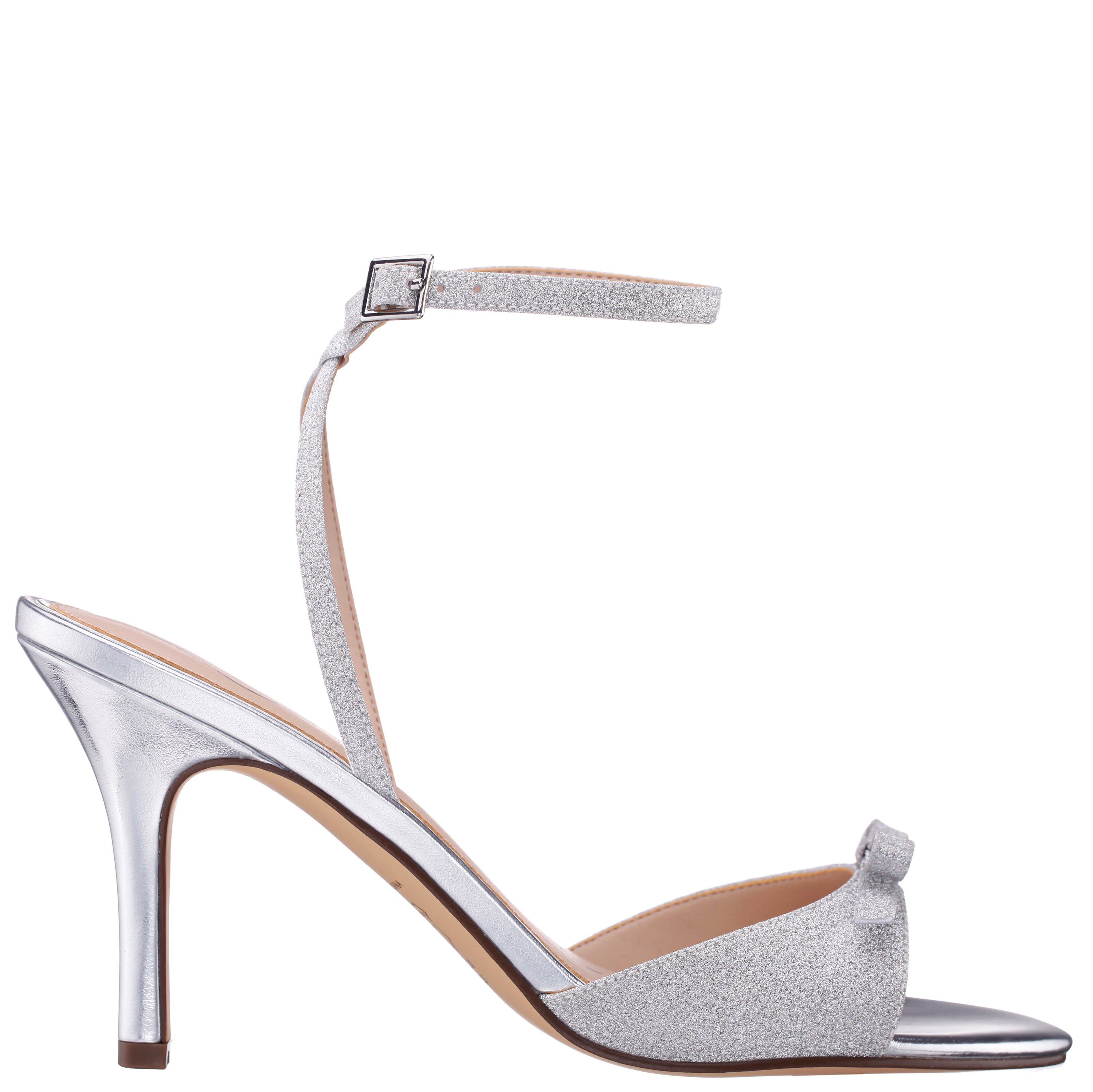 Womens Vicci Silver Sandal High-Heel | Nina Shoes