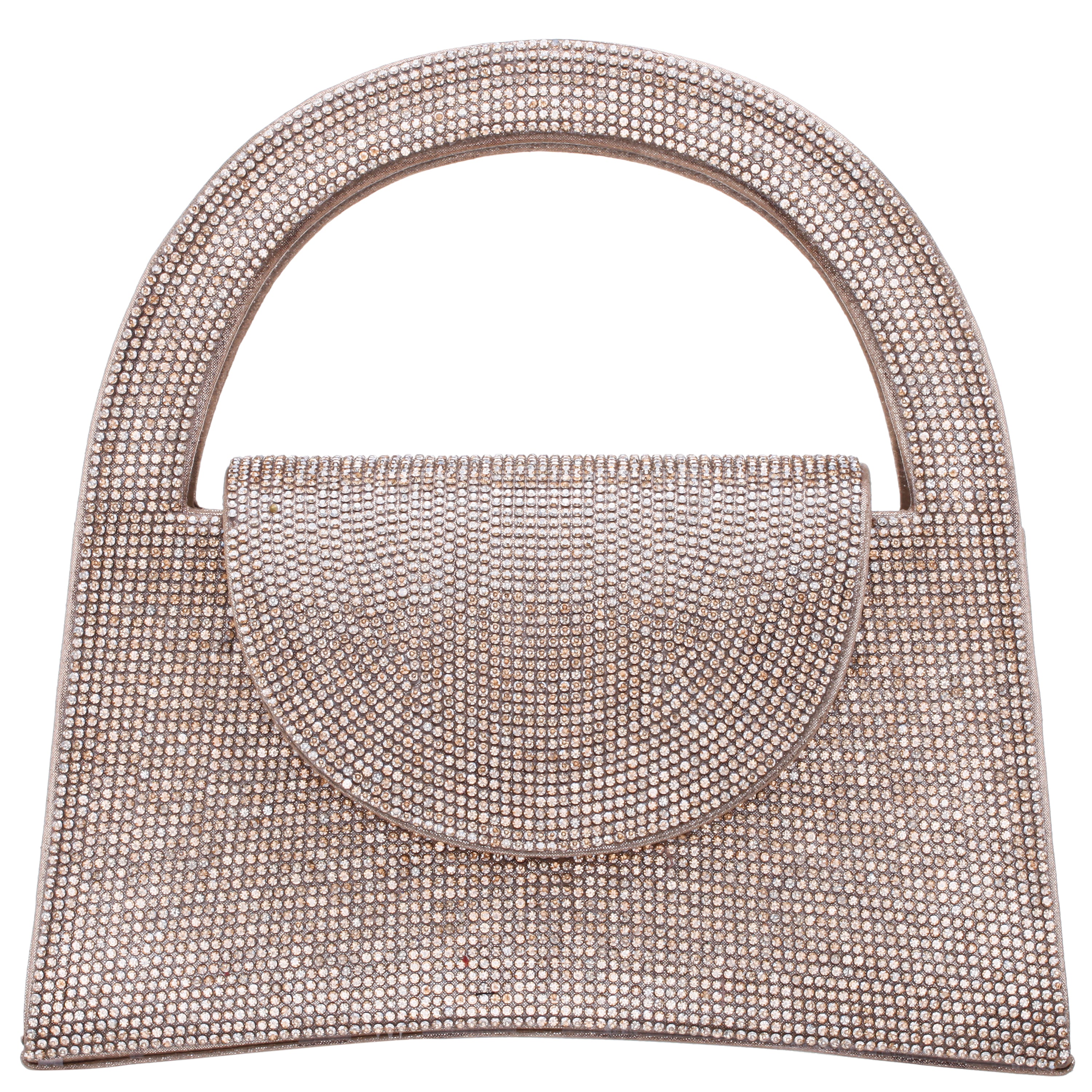 Womens Vixen Gold Glass Crystal Satchel | Nina Shoes