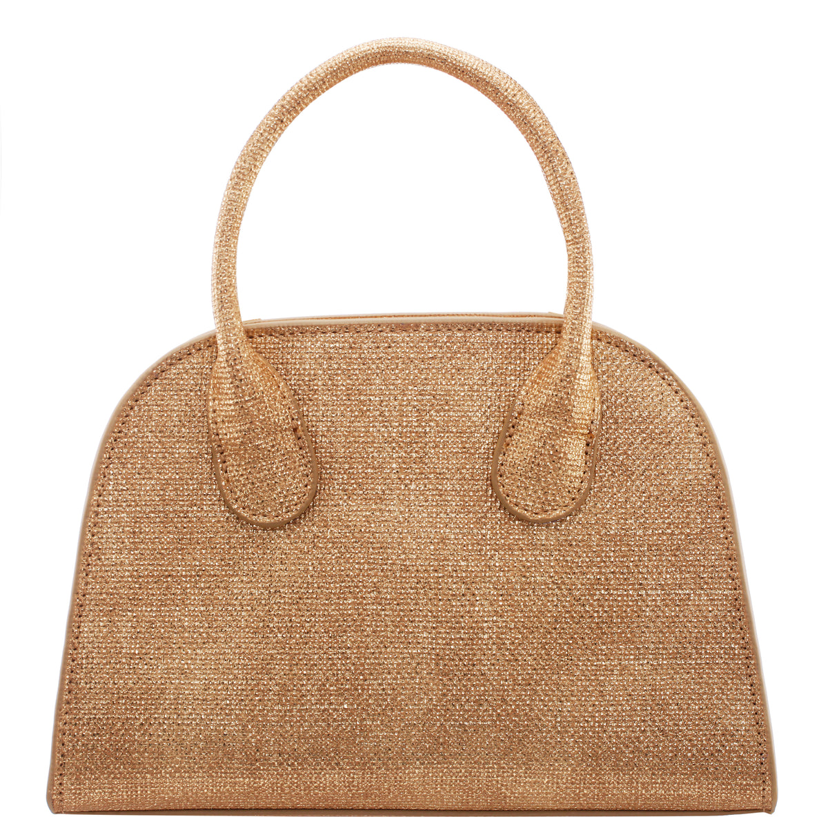 Womens Yorke Pure Gold Metallic Linen PU Handle Bag | Nina Shoes
