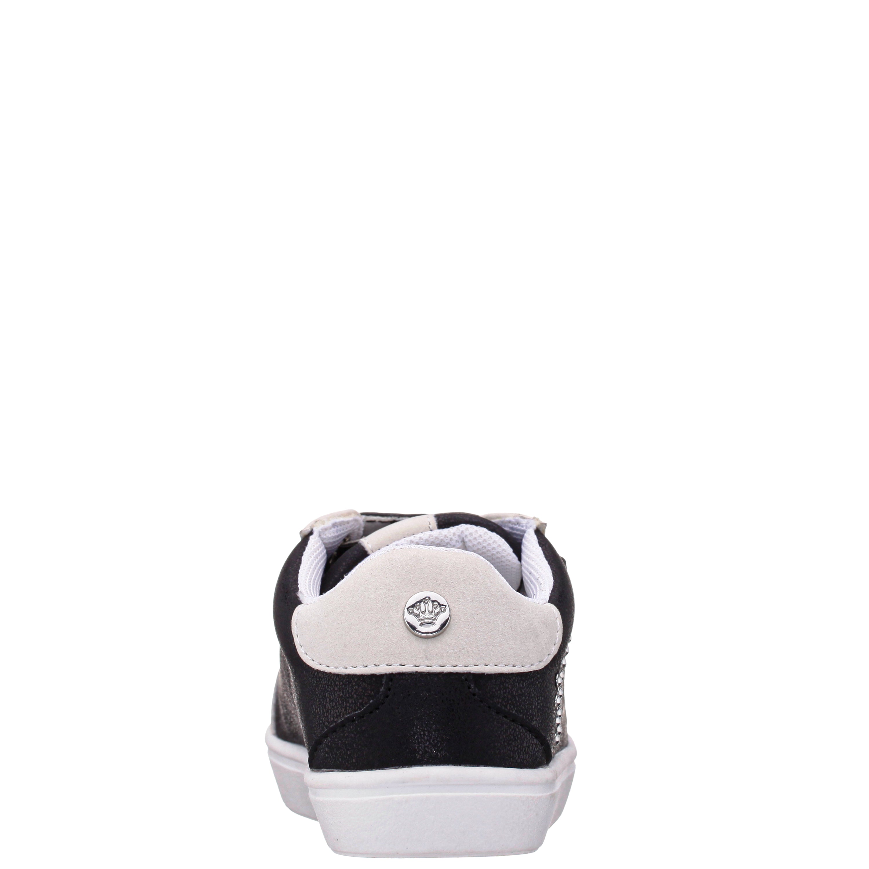Girls Zicky Black velcro star studded sneakers | Nina Shoes