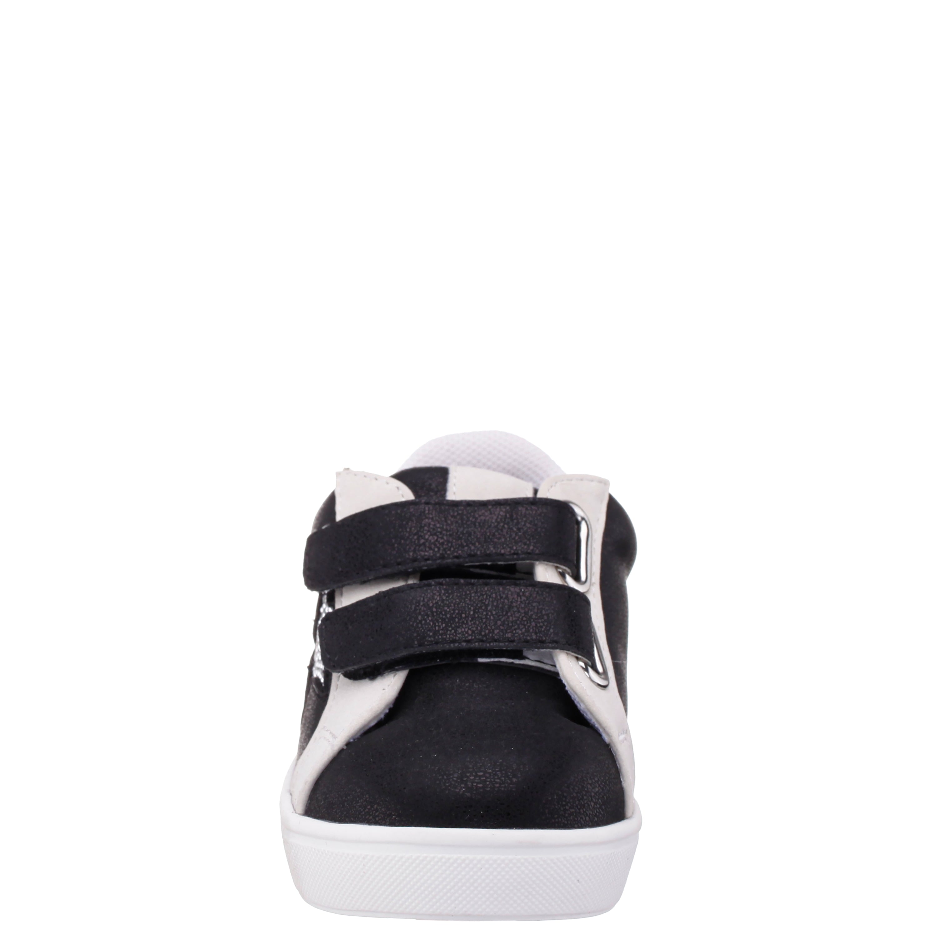 Girls Zicky Black velcro star studded sneakers | Nina Shoes