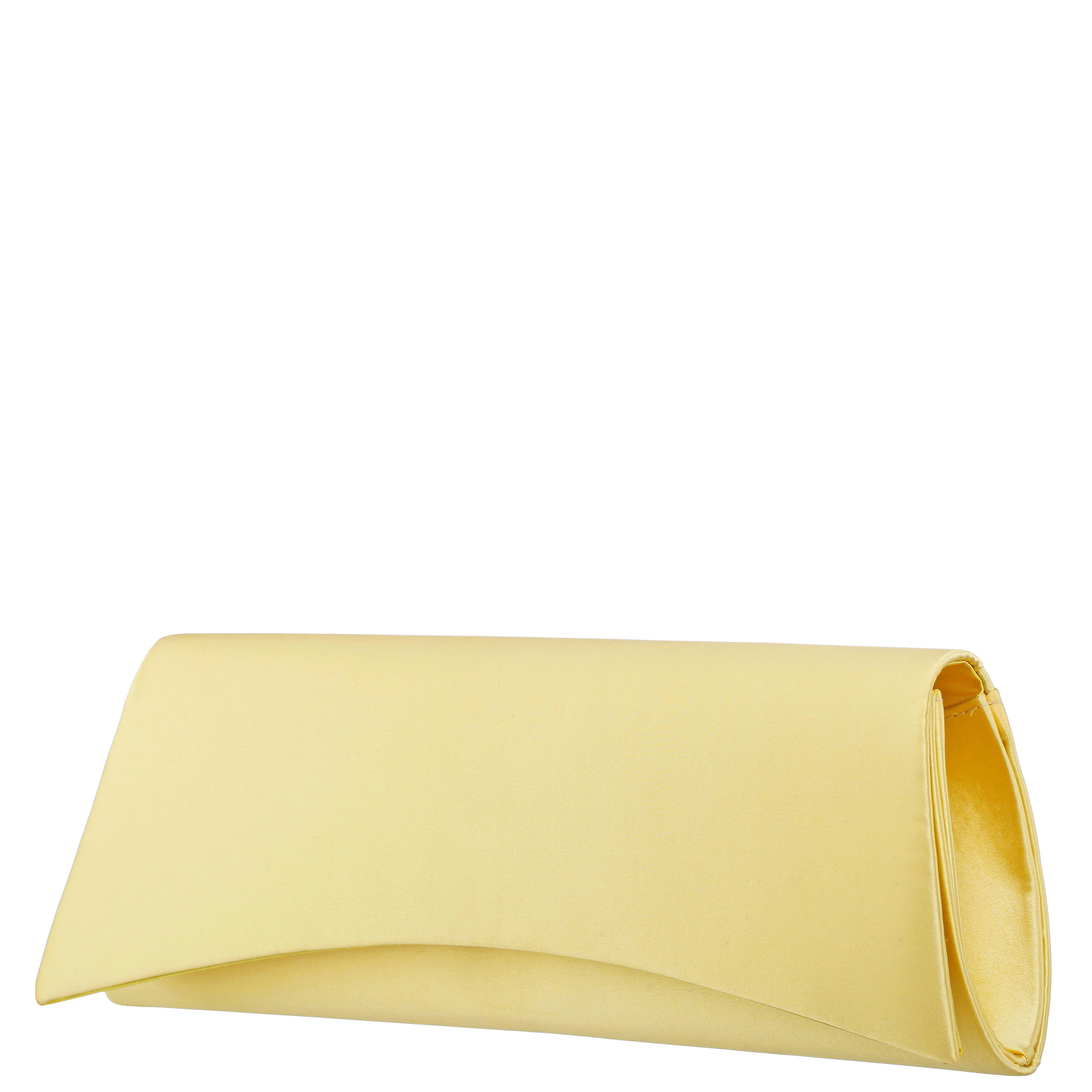 イルネージュ Womens Zoey-Z Yellow Satin Clutch | Nina Shoes