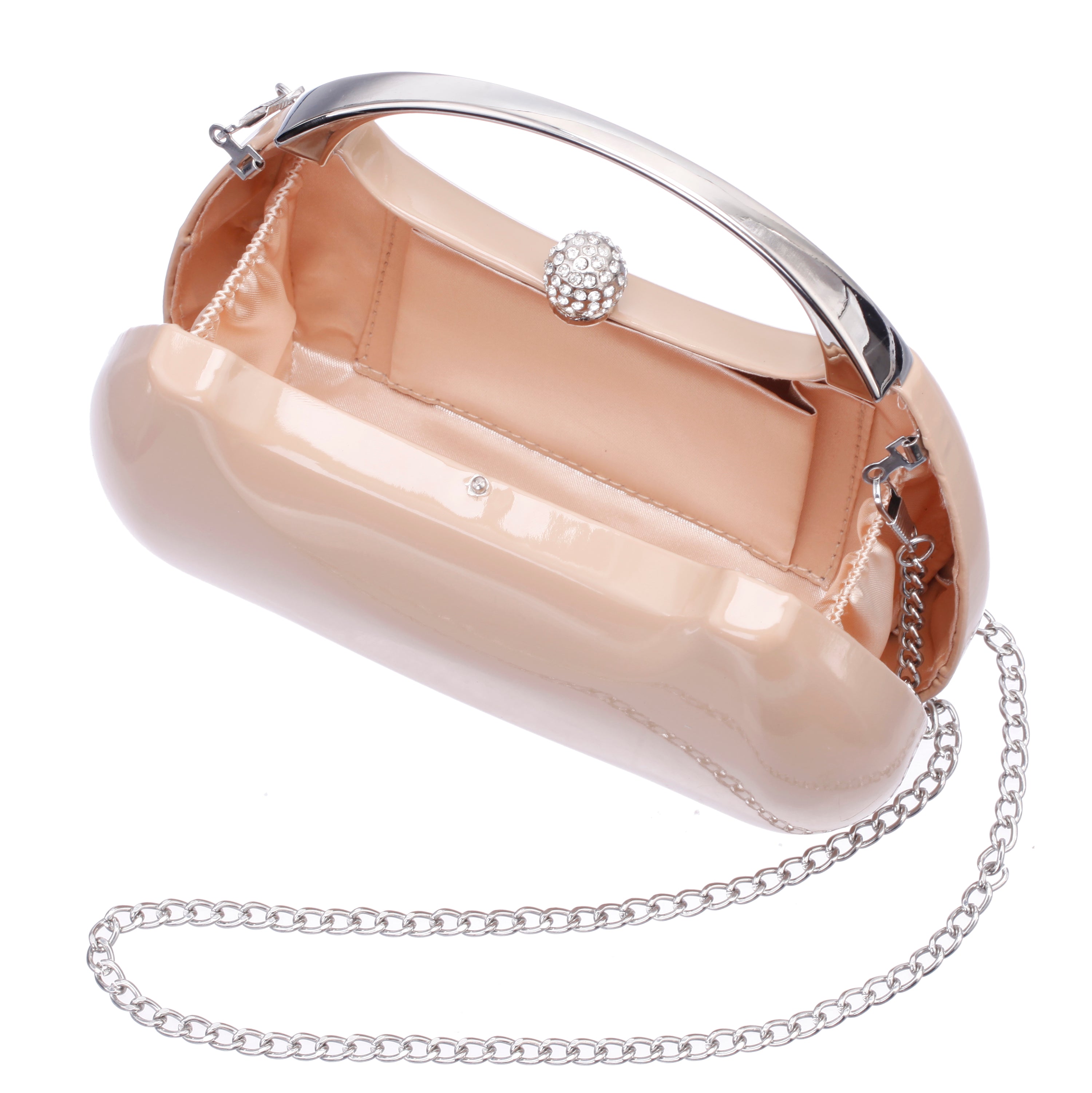 Womens Brando-B Yellow Patent/Glass Crystal Minaudiere | Nina Shoes