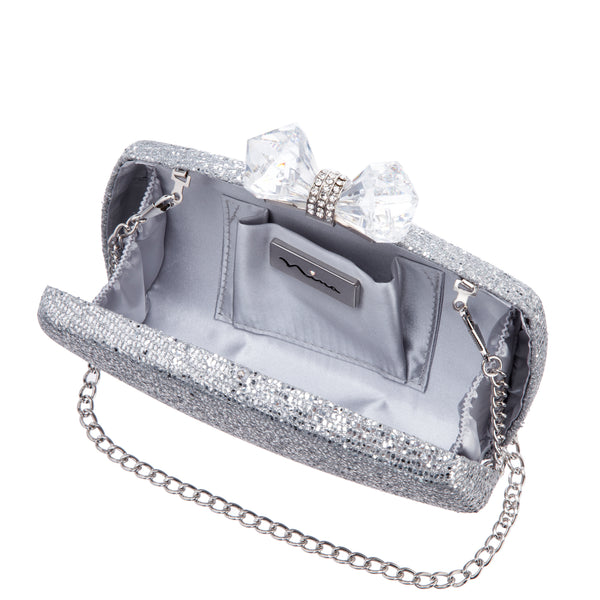 Crystal Bow Clutch Bag