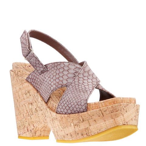 Tamaris Wedge sandals - chocolate dots/brown - Zalando.de