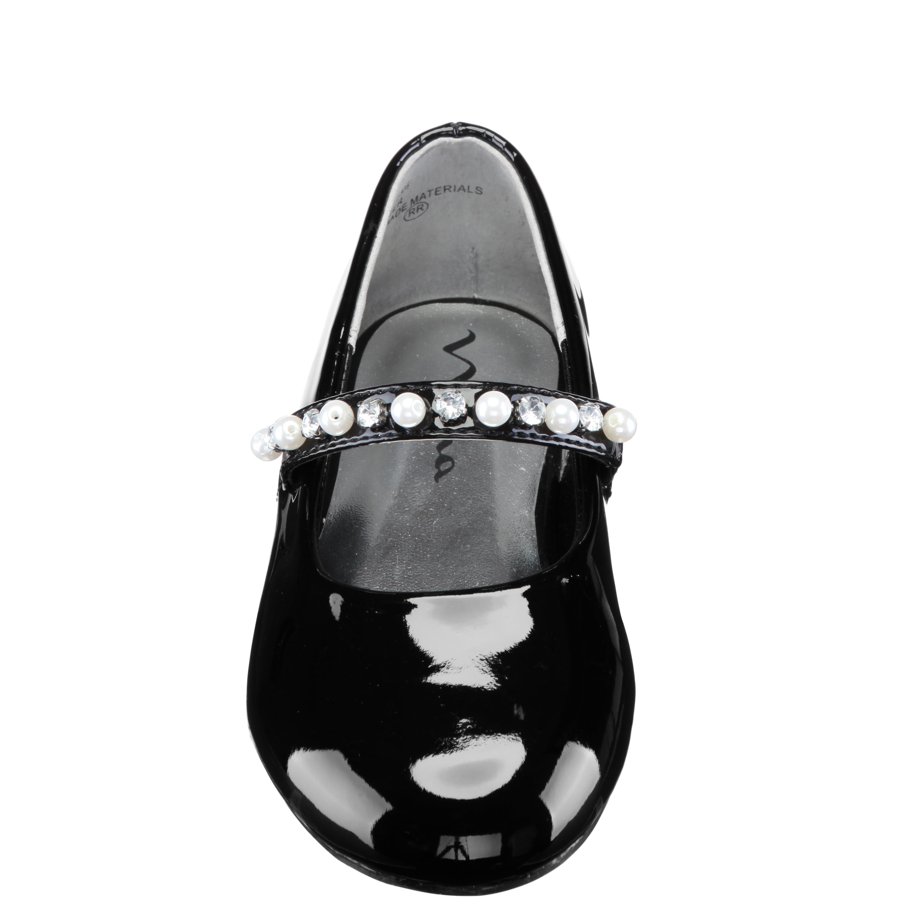 Girls Nataly Black Patent Mary Jane Dress Shoes | Nina Shoes