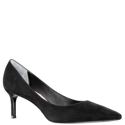 Satin Black Pumps Nordstrom Womens Nina60 True Black Suedette Mid